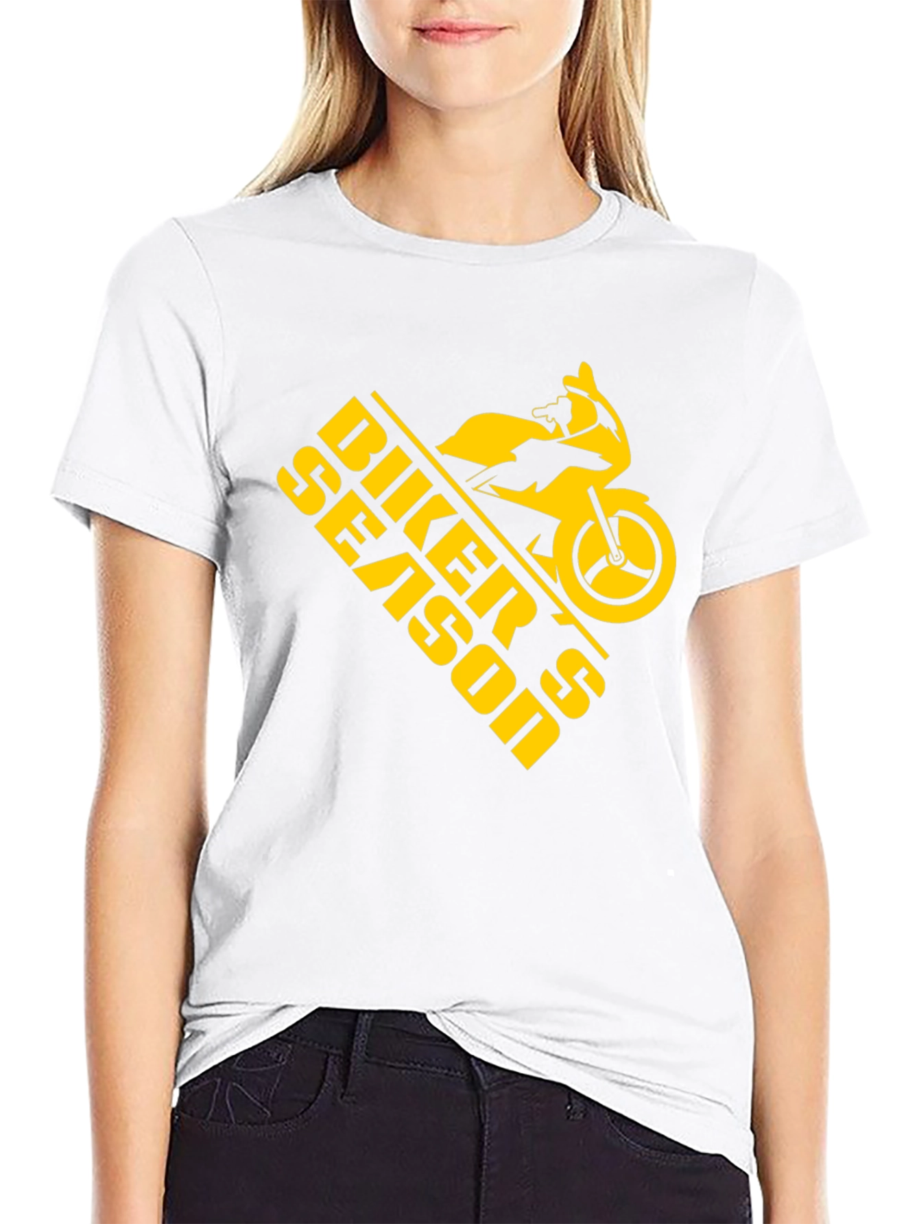 Biker Season Graphic Tee - Black