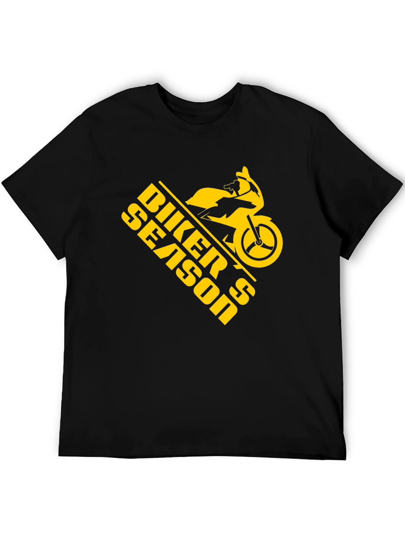 Biker Season Graphic Tee - Black