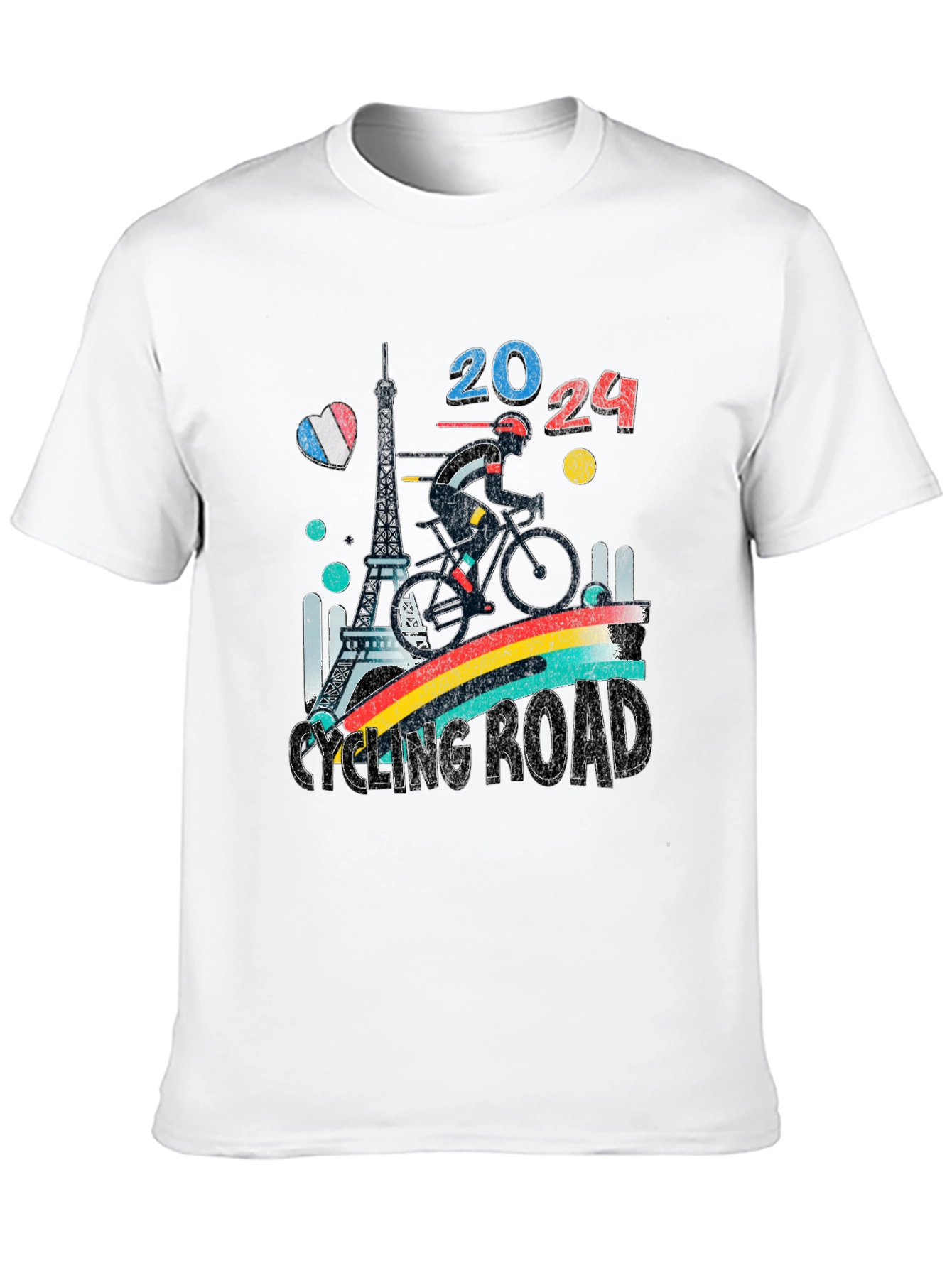 Paris 2024 Cycling Road T-Shirt