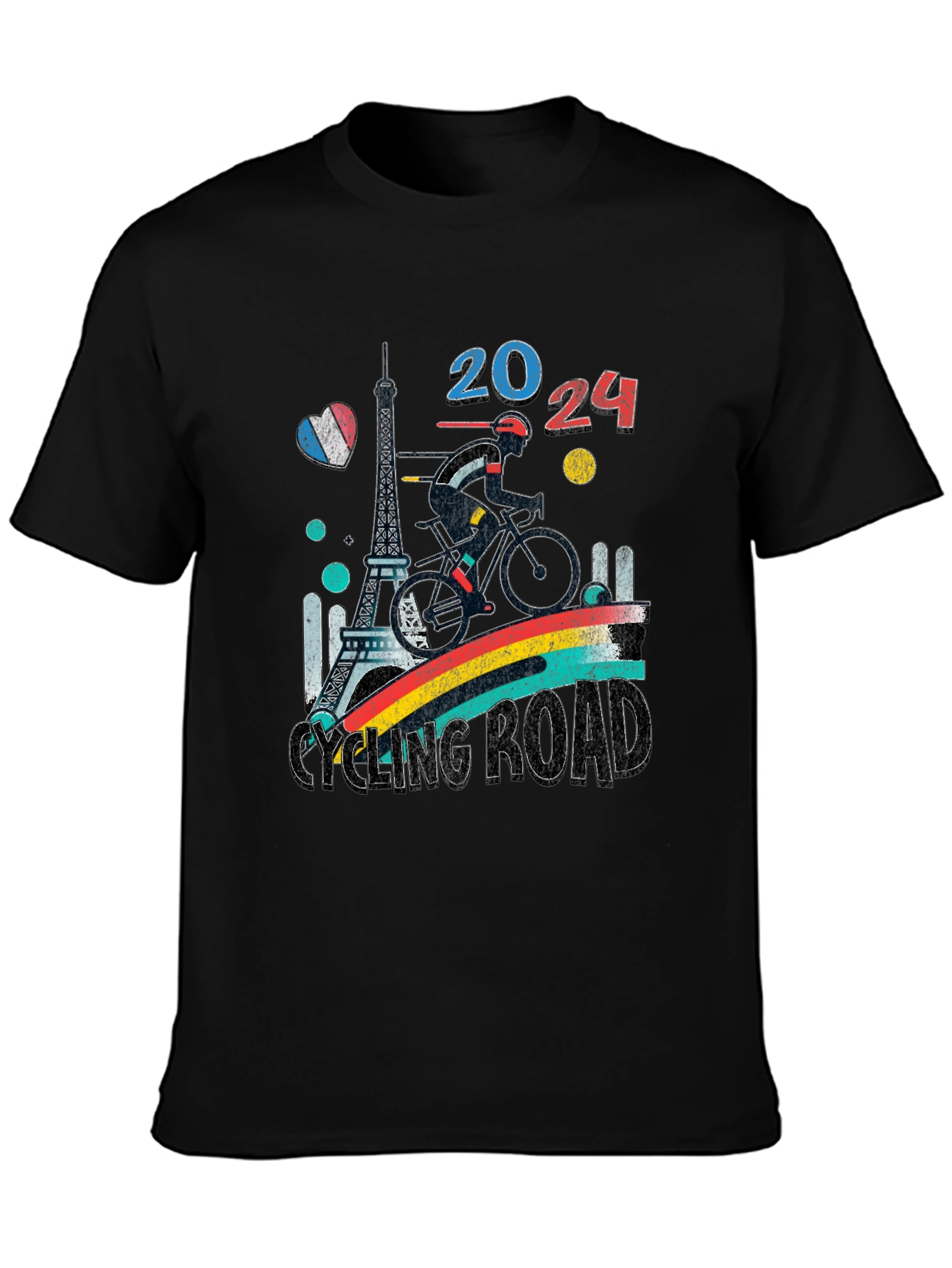 Paris 2024 Cycling Road T-Shirt