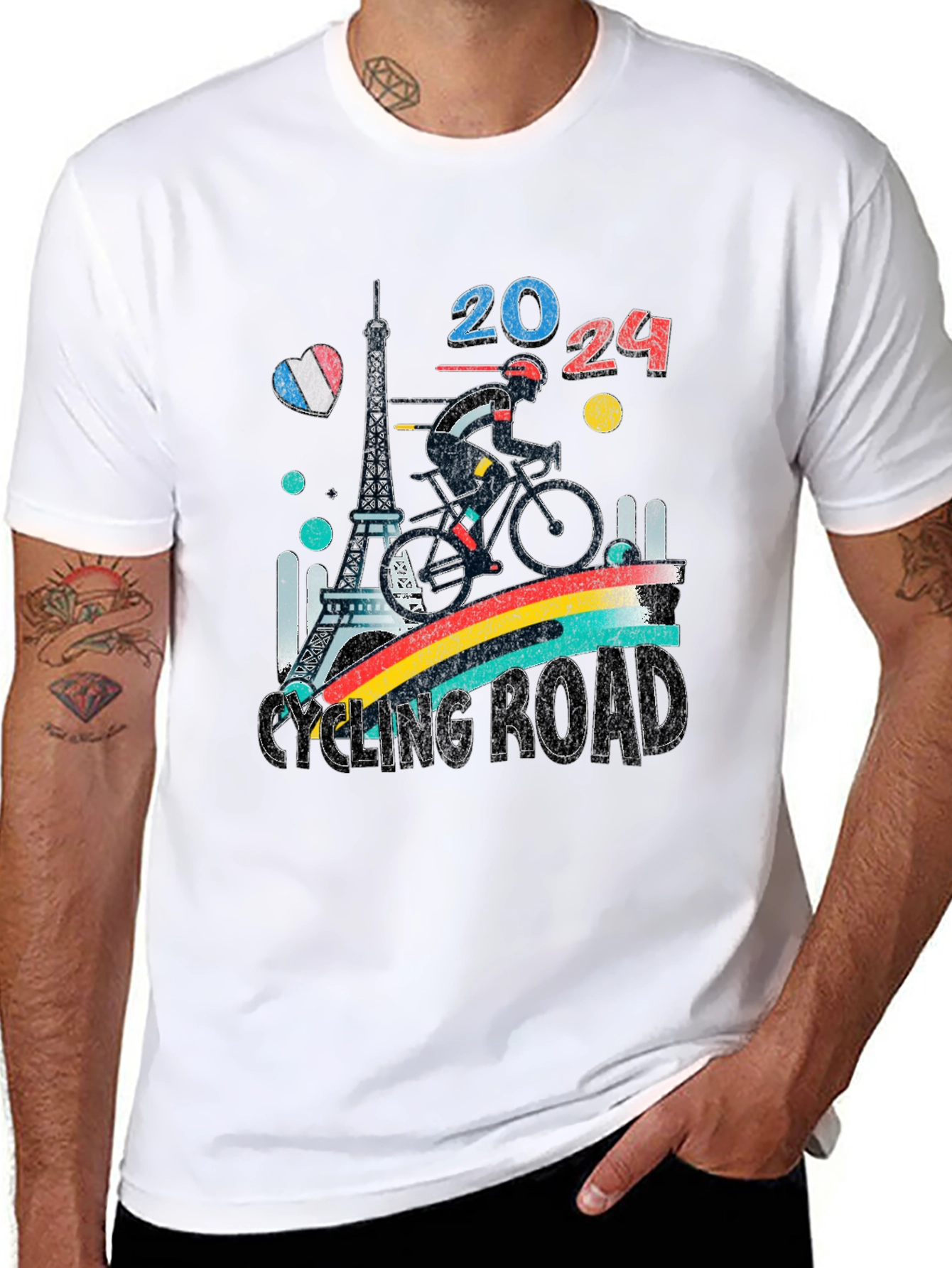 Paris 2024 Cycling Road T-Shirt