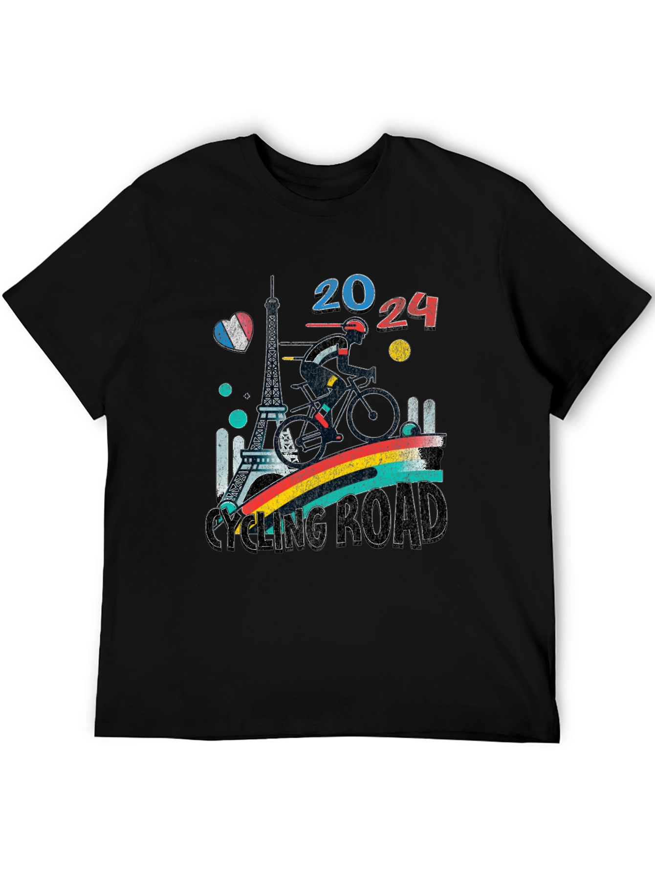 Paris 2024 Cycling Road T-Shirt