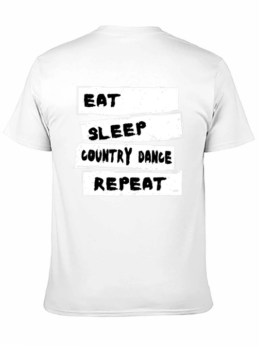 Eat Sleep Country Dance Repeat Graphic Tee