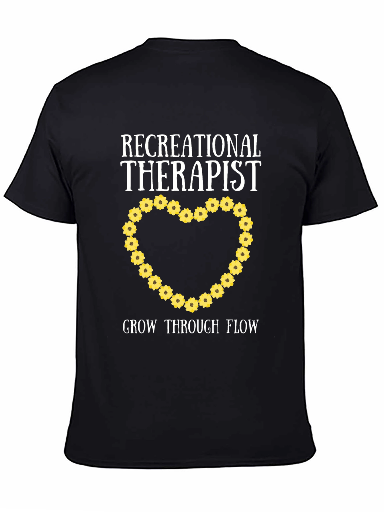 Recreational Therapist Flower Heart T-Shirt
