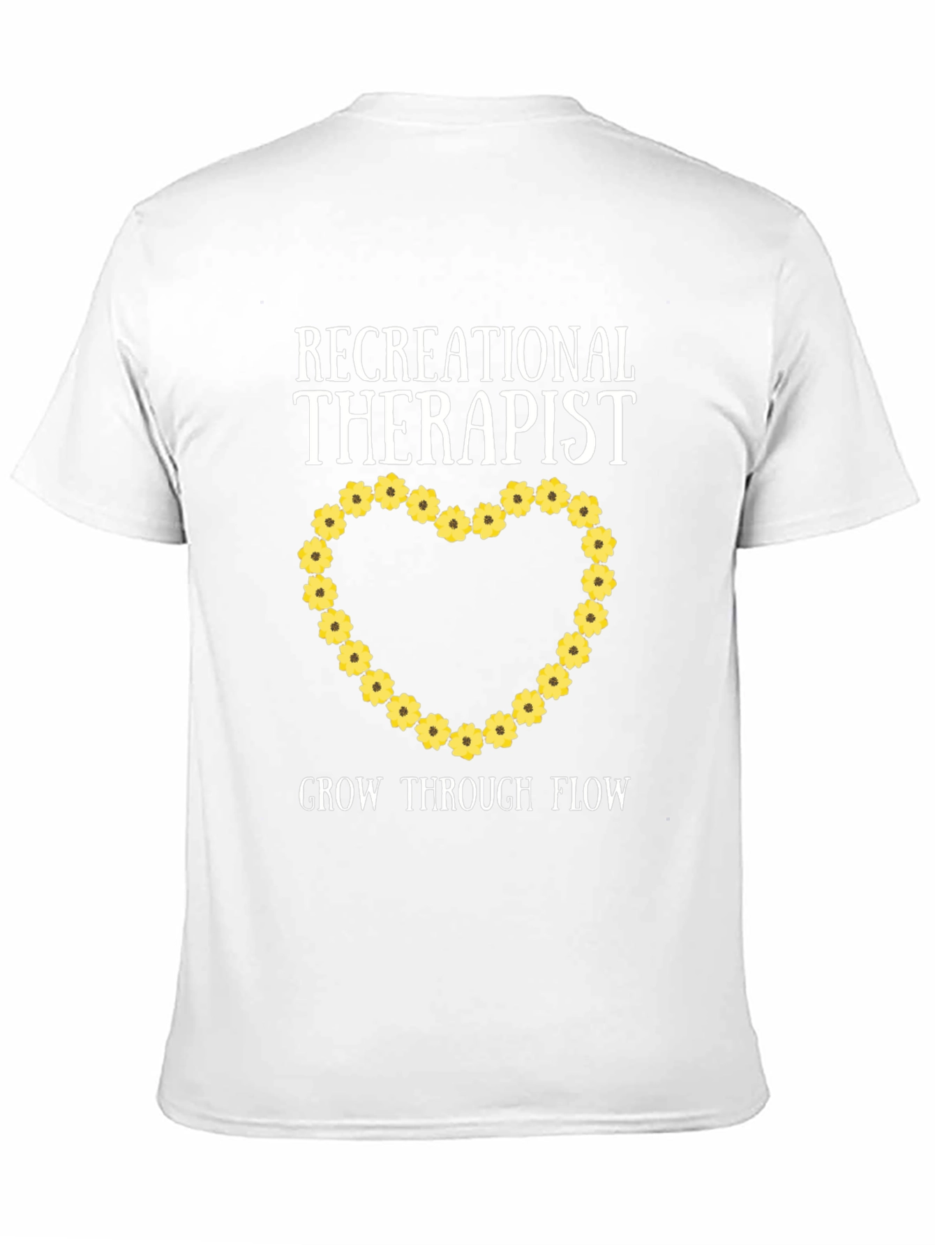 Recreational Therapist Flower Heart T-Shirt
