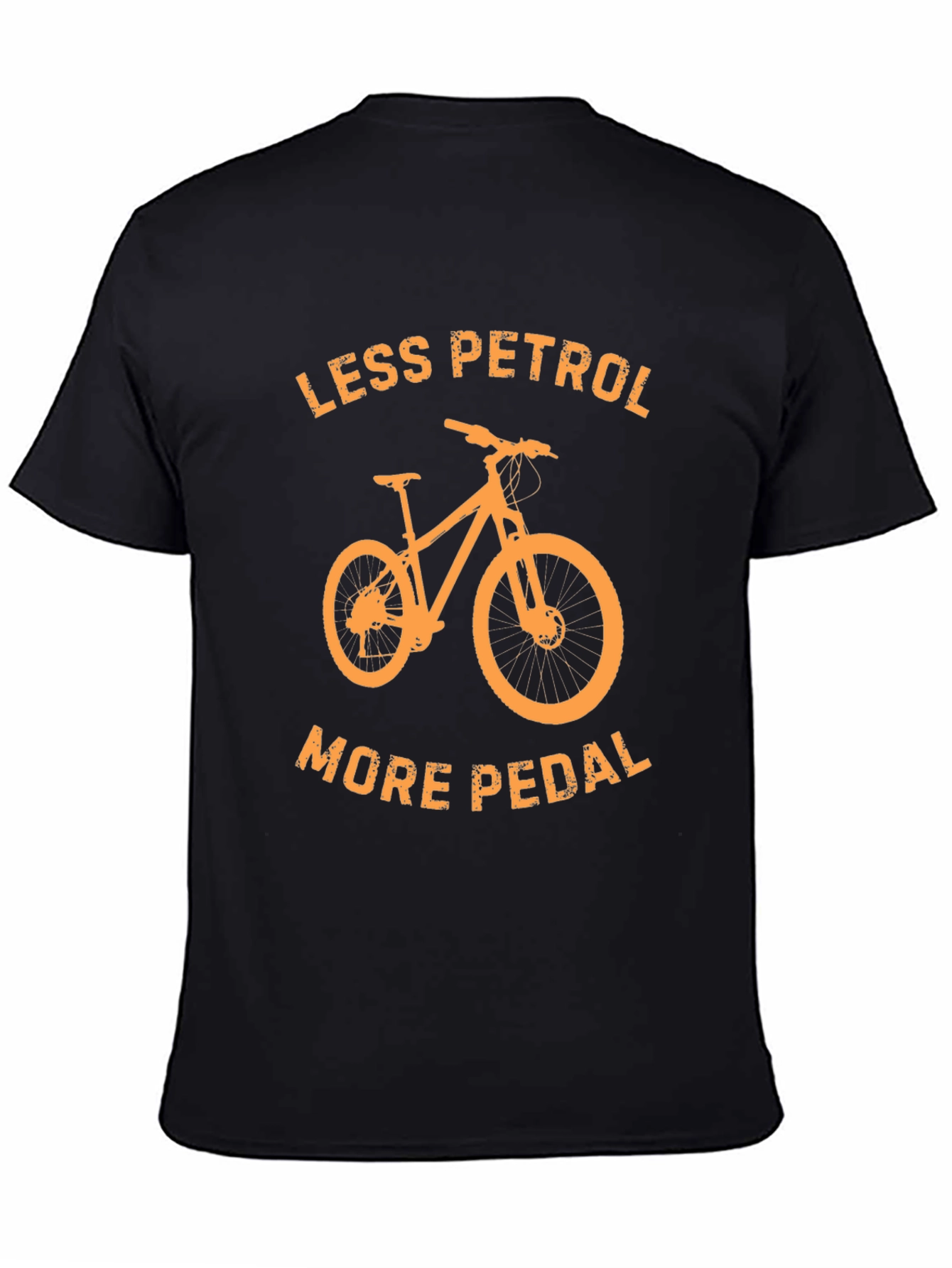 Less Petrol More Pedal T-Shirt - Black