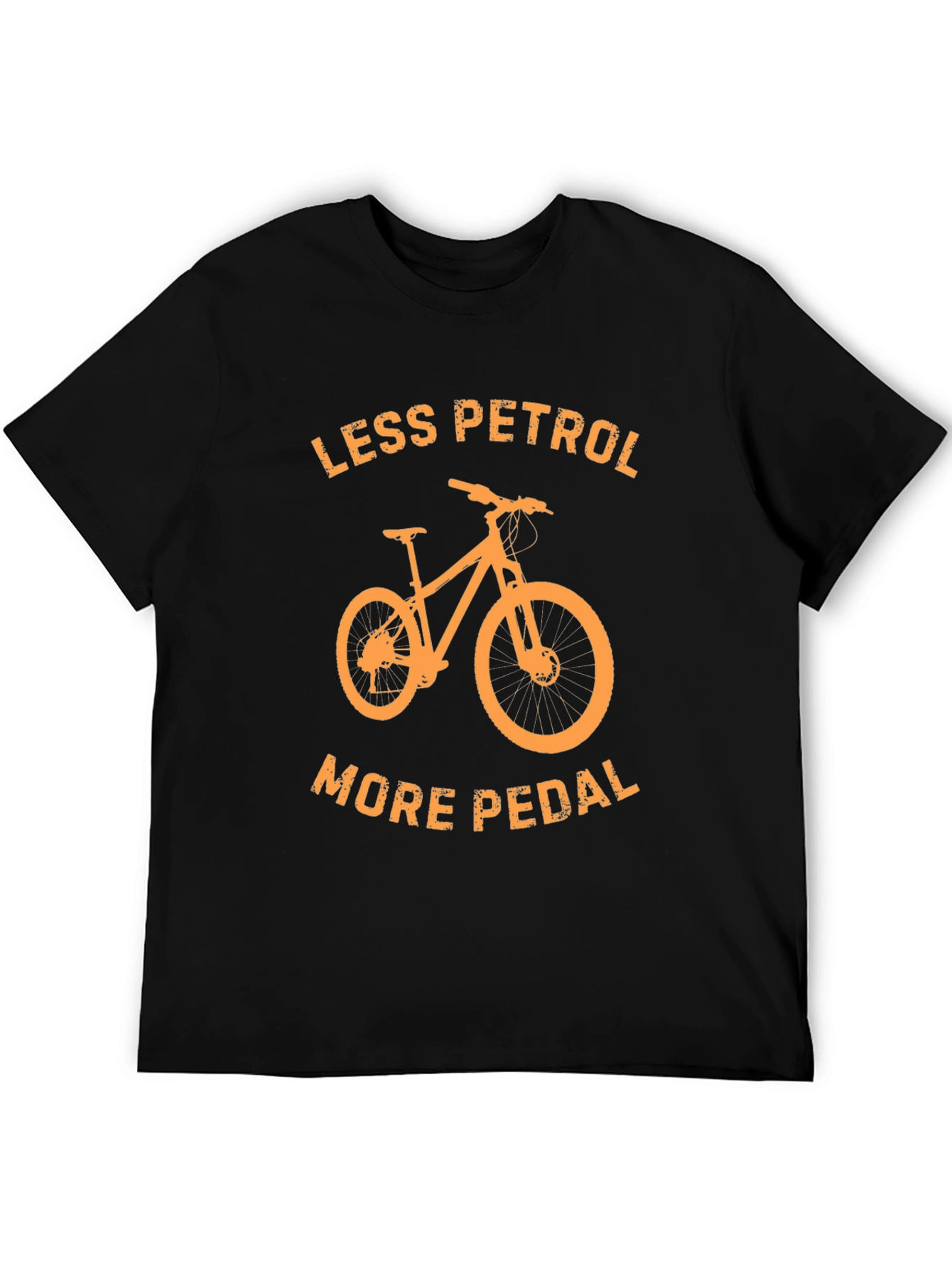 Less Petrol More Pedal T-Shirt - Black