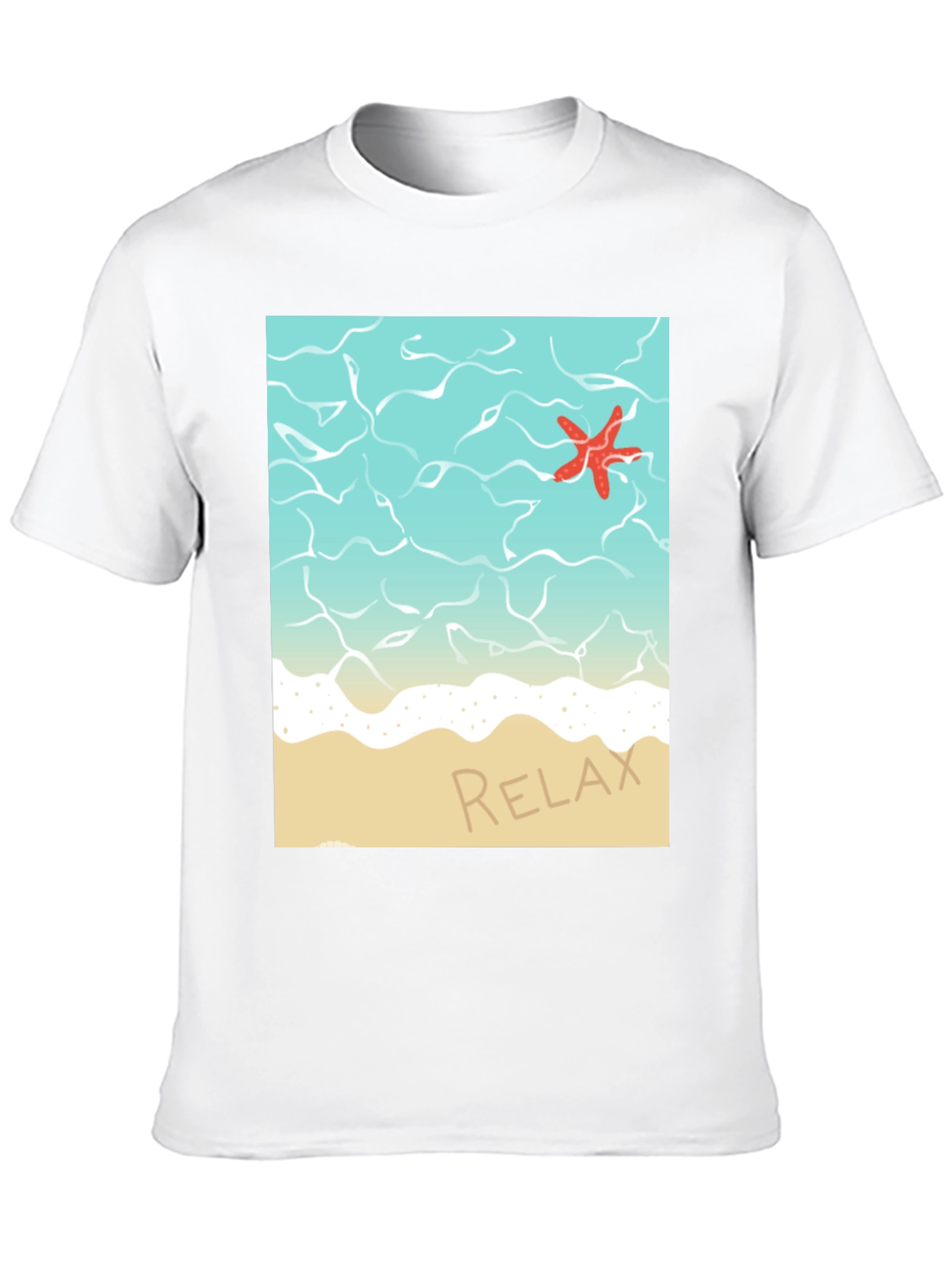 Relaxing Beach T-Shirt - Starfish Ocean Design