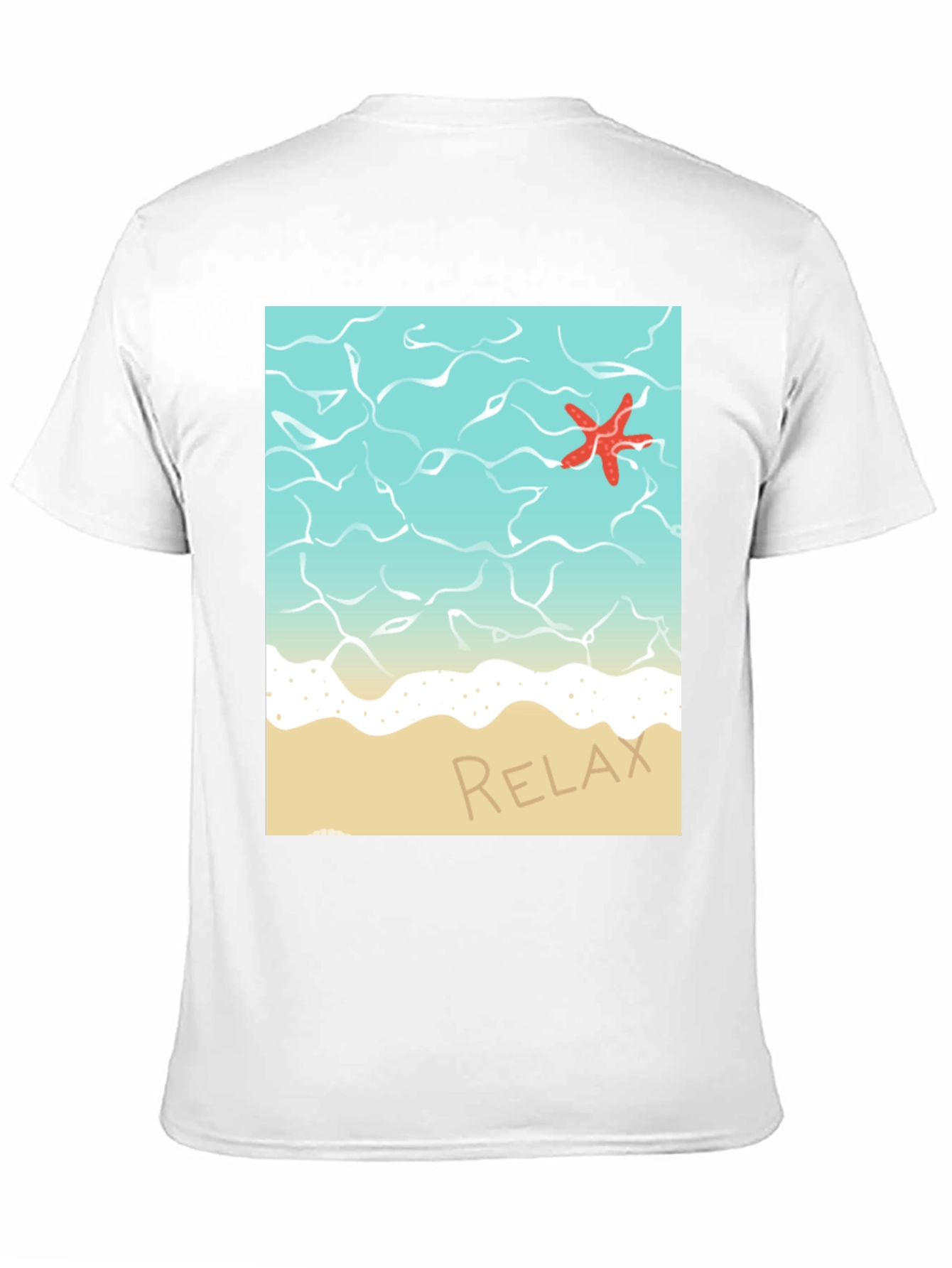 Relaxing Beach T-Shirt - Starfish Ocean Design