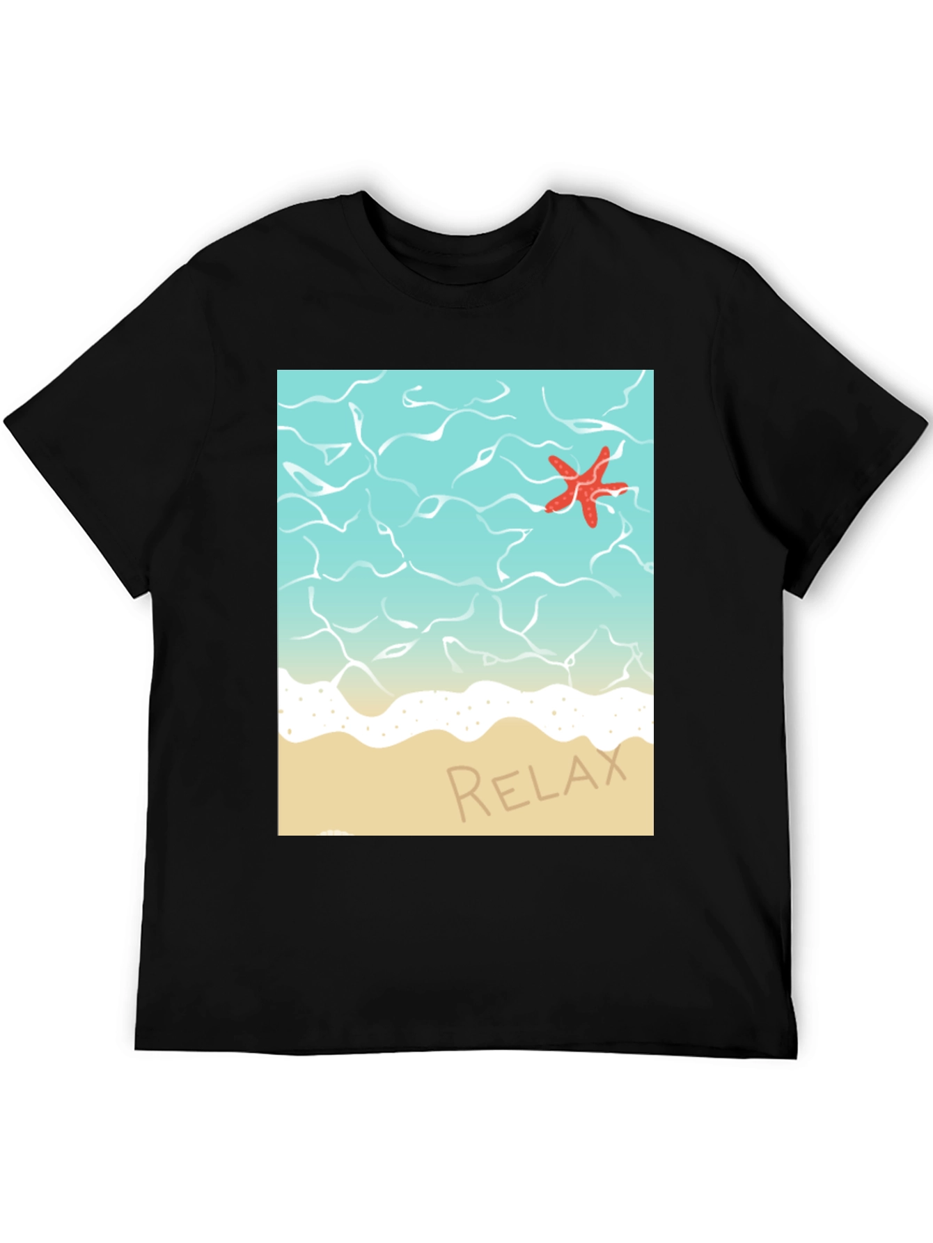 Relaxing Beach T-Shirt - Starfish Ocean Design
