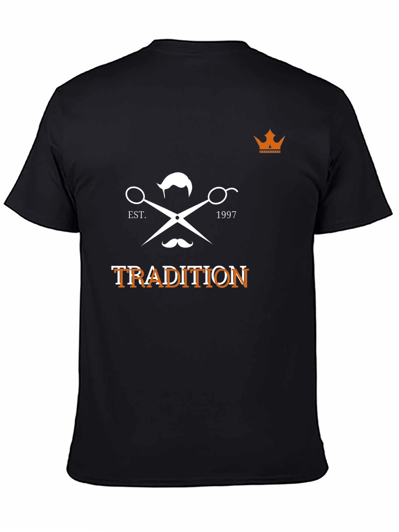 Tradition Barber T-Shirt - Black Graphic Tee