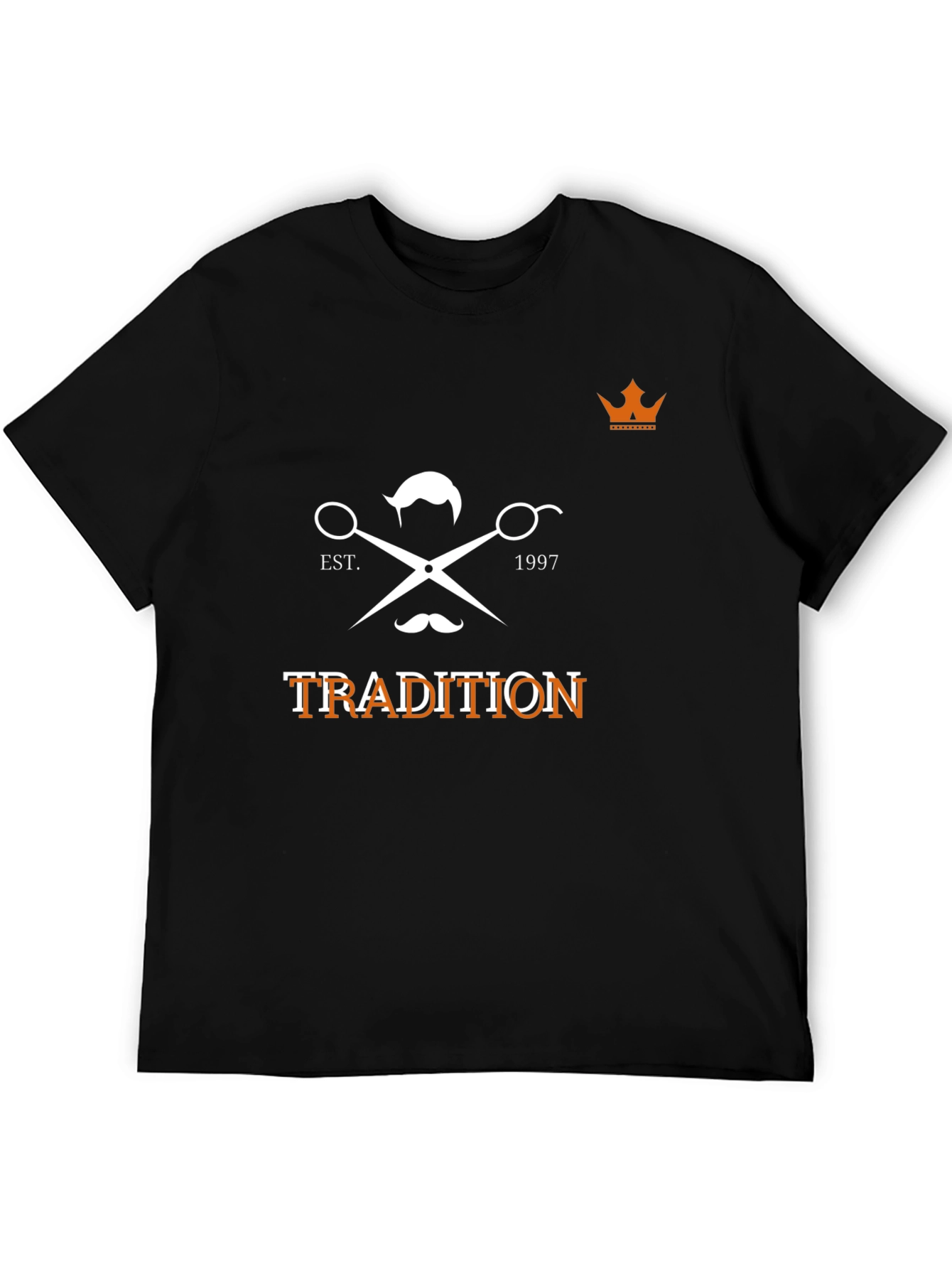 Tradition Barber T-Shirt - Black Graphic Tee