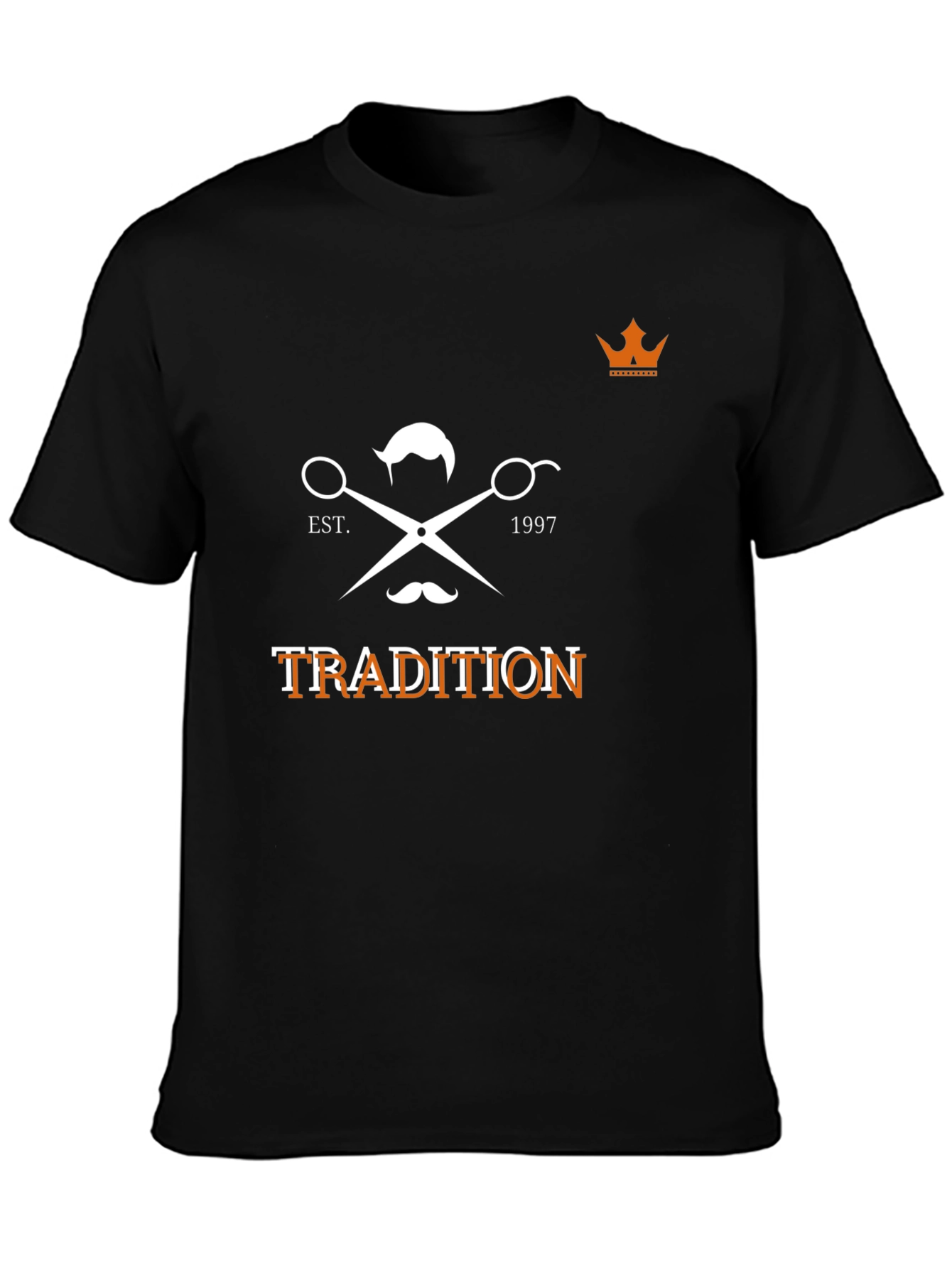 Tradition Barber T-Shirt - Black Graphic Tee