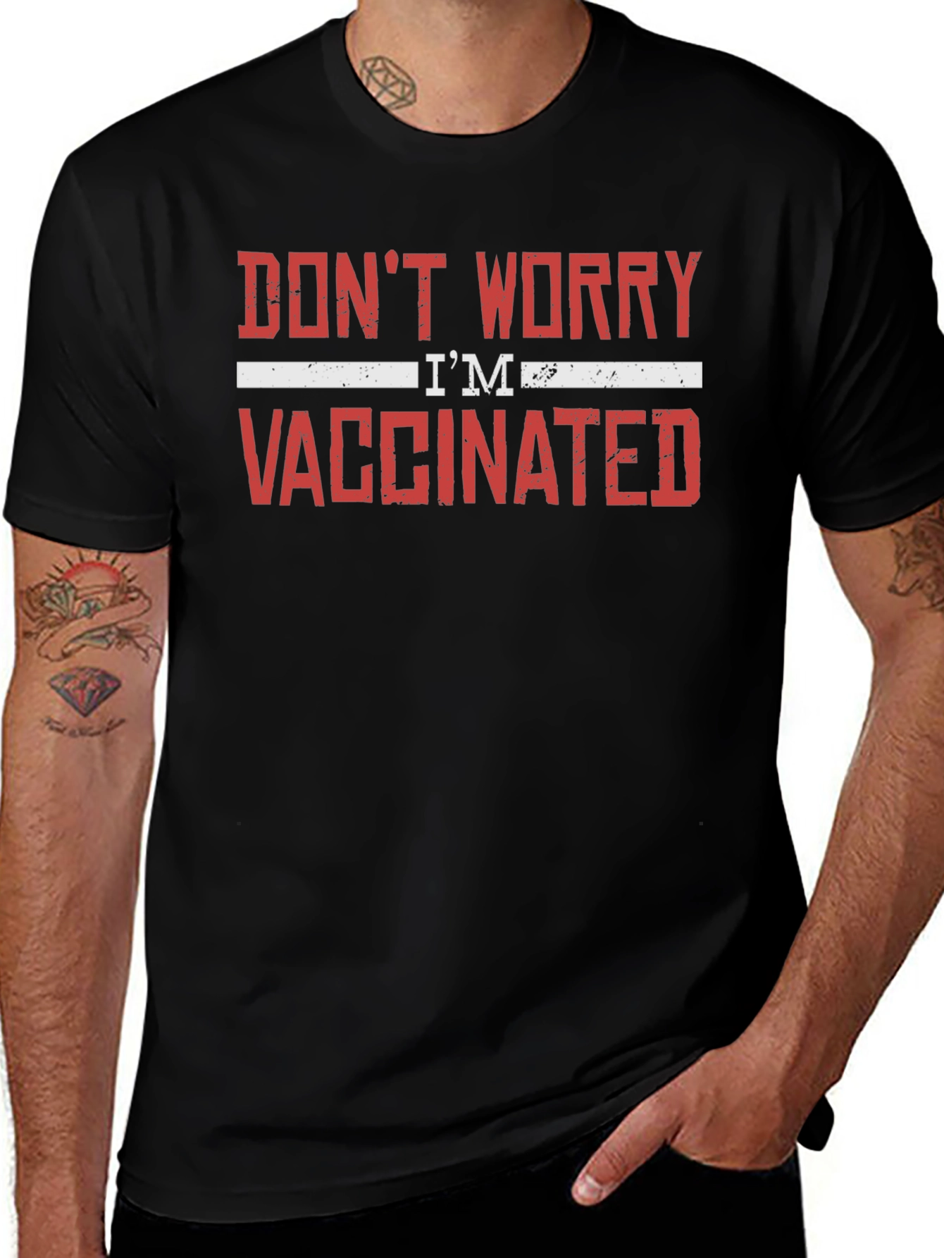 Dont Worry Im Vaccinated T-Shirt - Adult Unisex