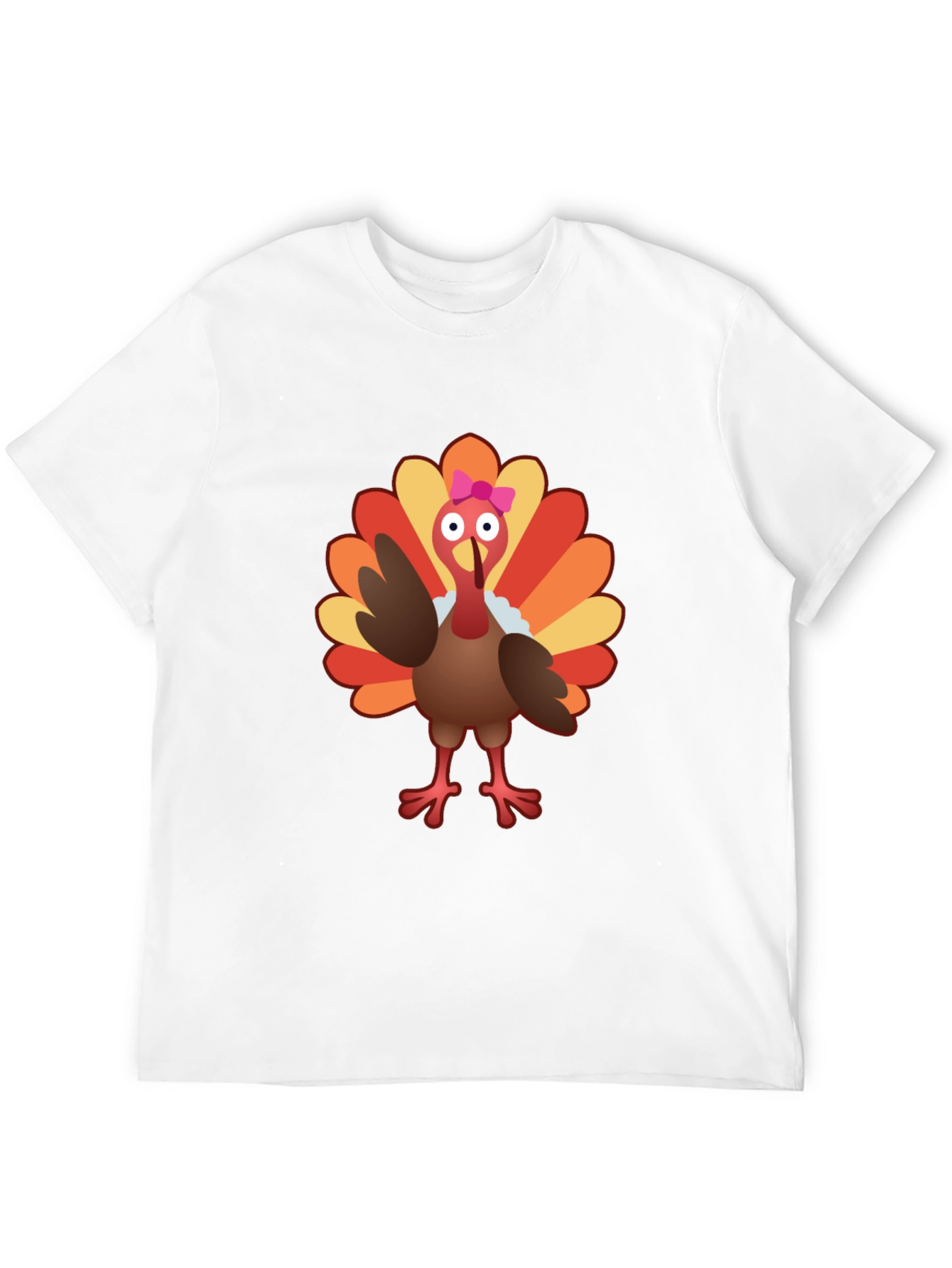 Cute Turkey Graphic Tee - Thanksgiving Shirt