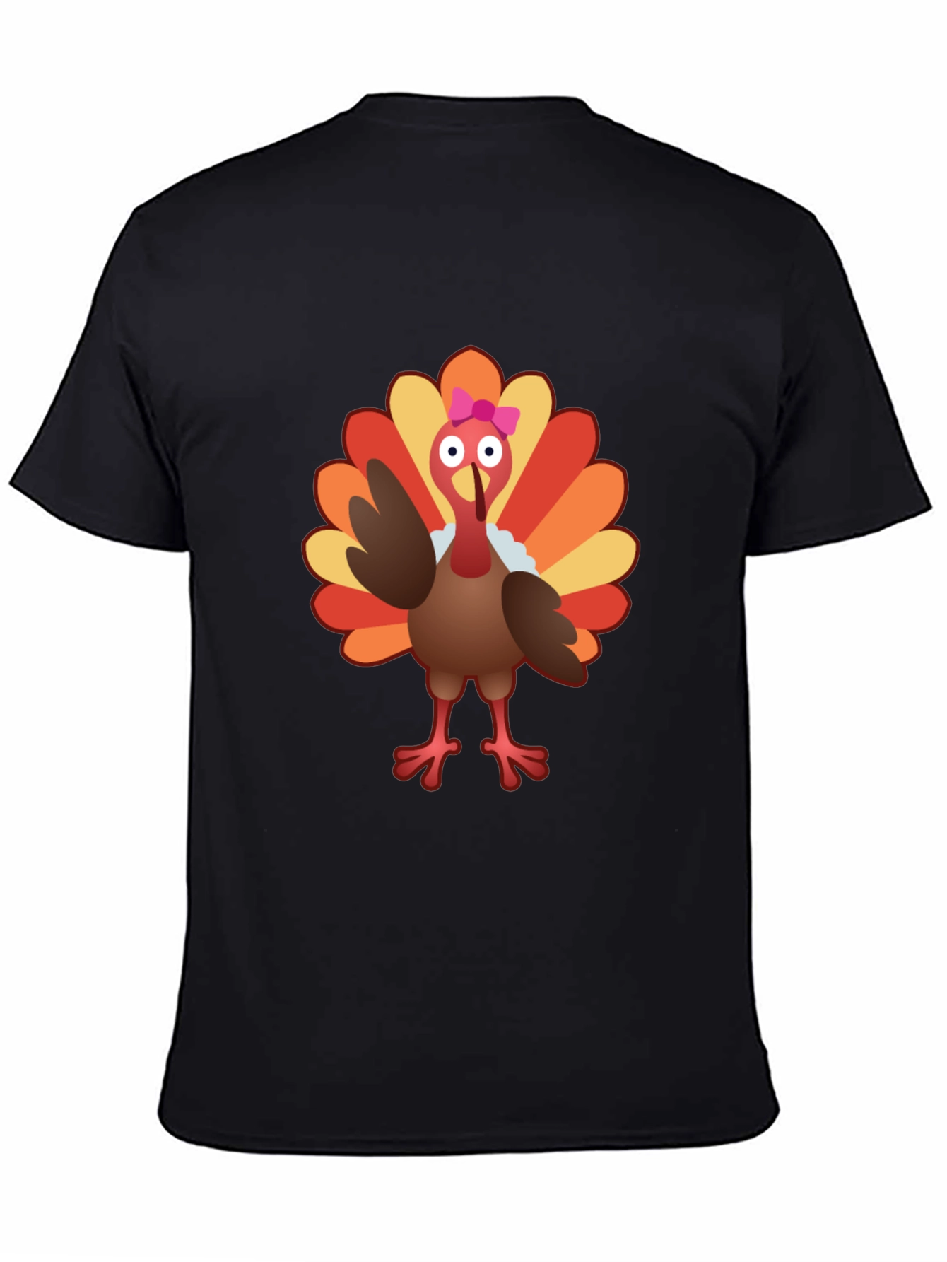 Cute Turkey Graphic Tee - Thanksgiving Shirt