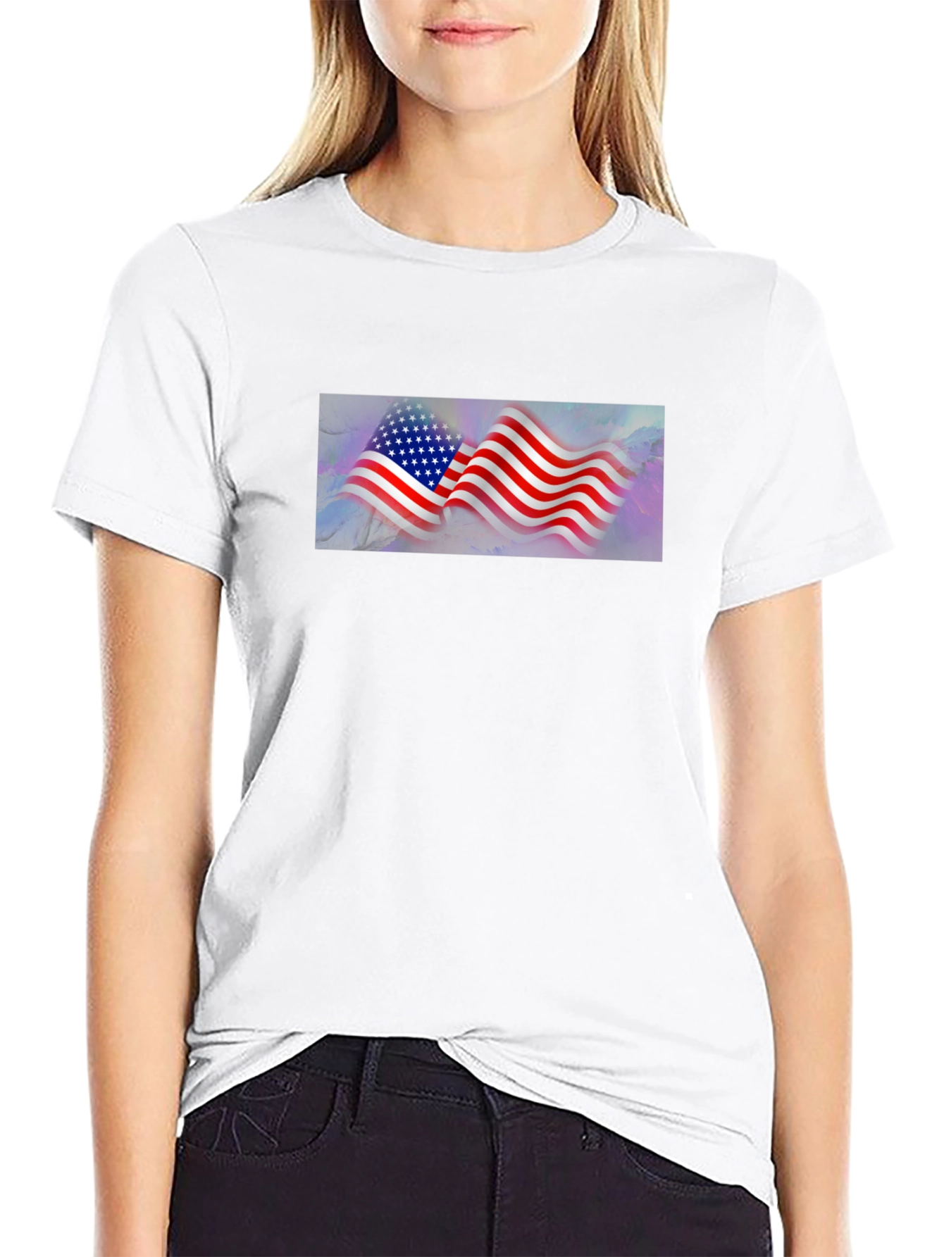 American Flag Graphic T-Shirt