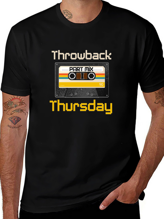 Retro Throwback Thursday Cassette Tape Graphic Tee