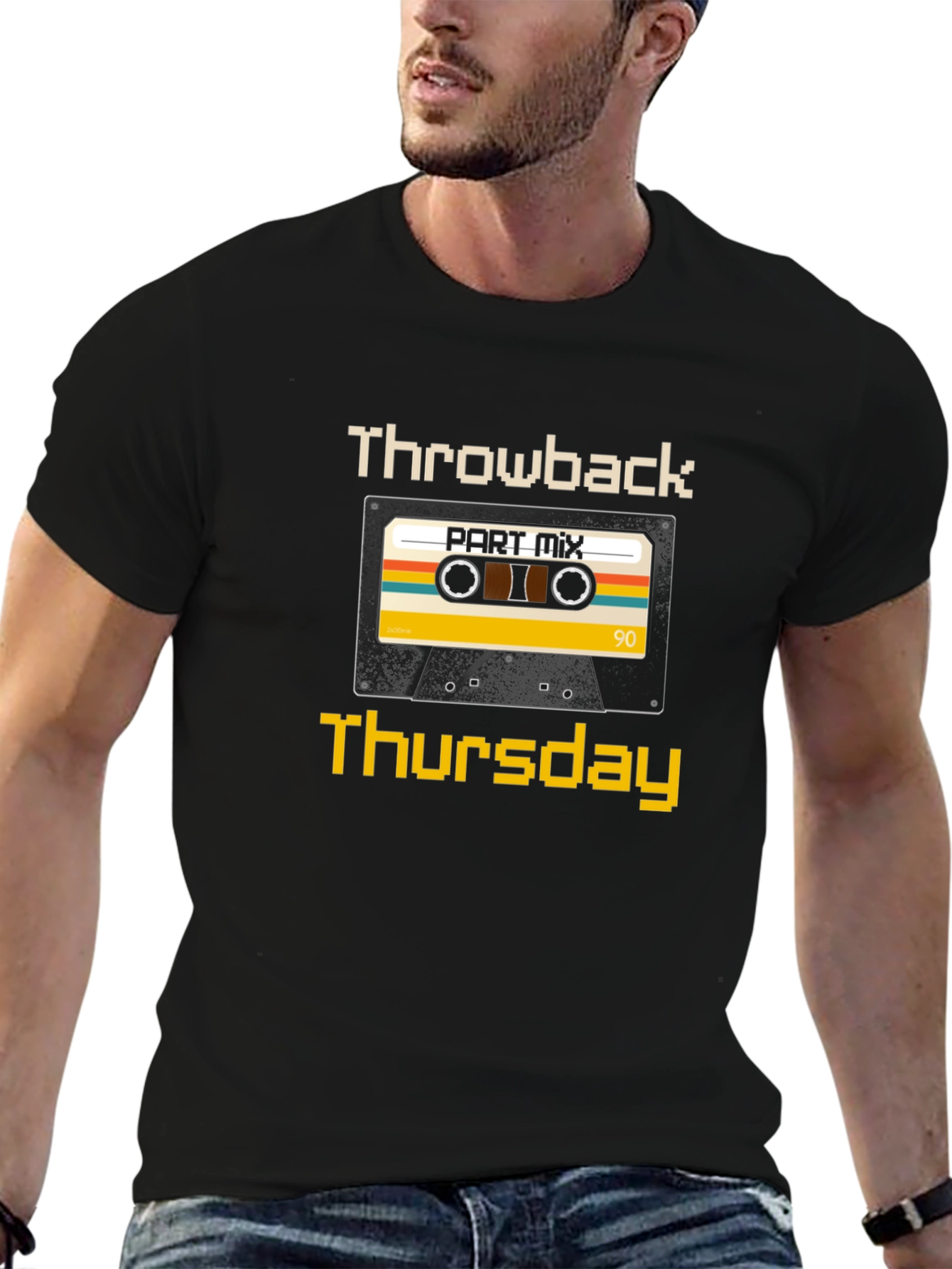 Retro Throwback Thursday Cassette Tape Graphic Tee
