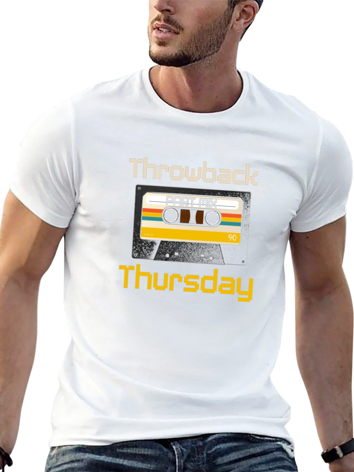 Retro Throwback Thursday Cassette Tape Graphic Tee