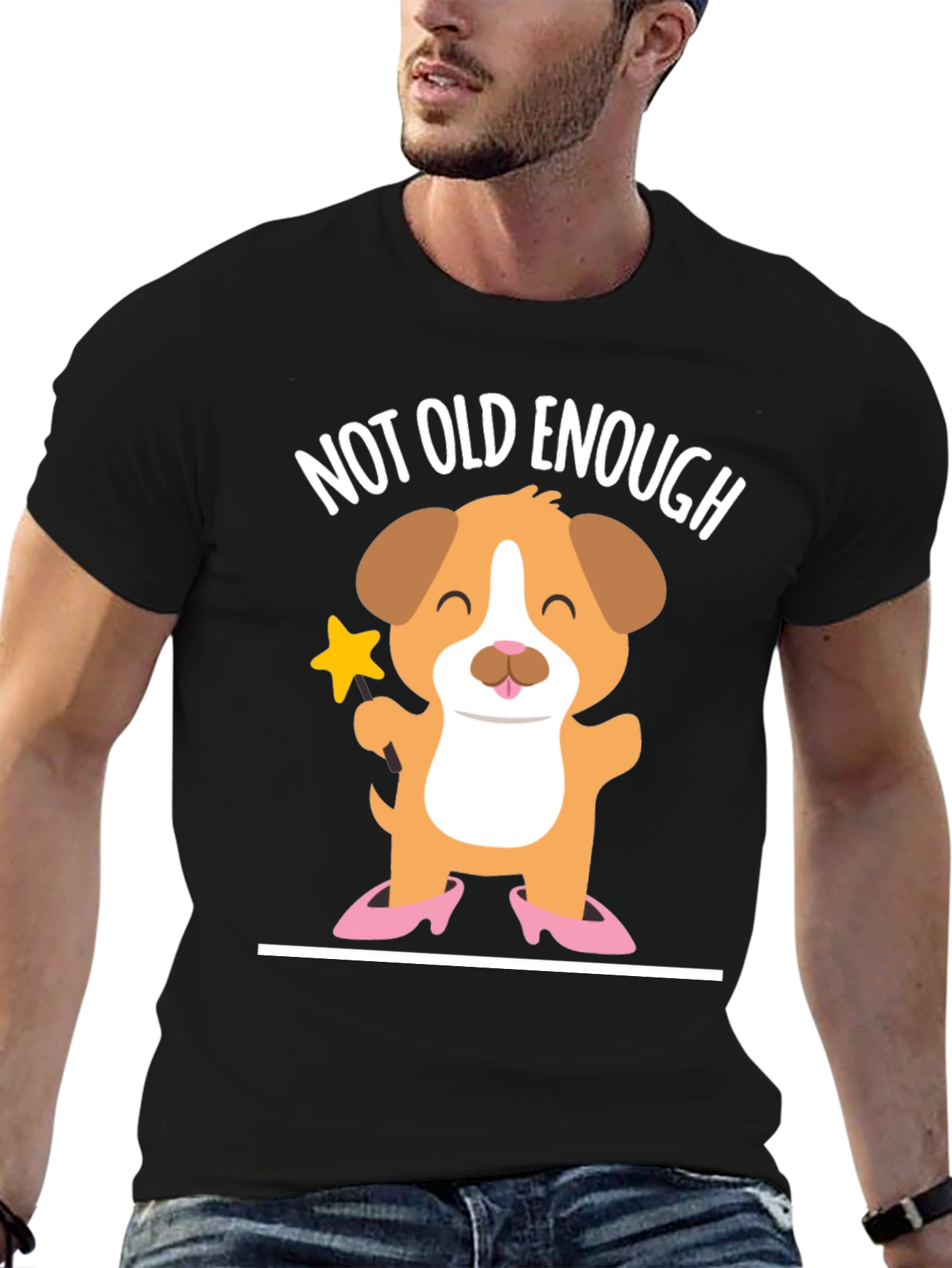 Cute Puppy T-Shirt - Not Old Enough