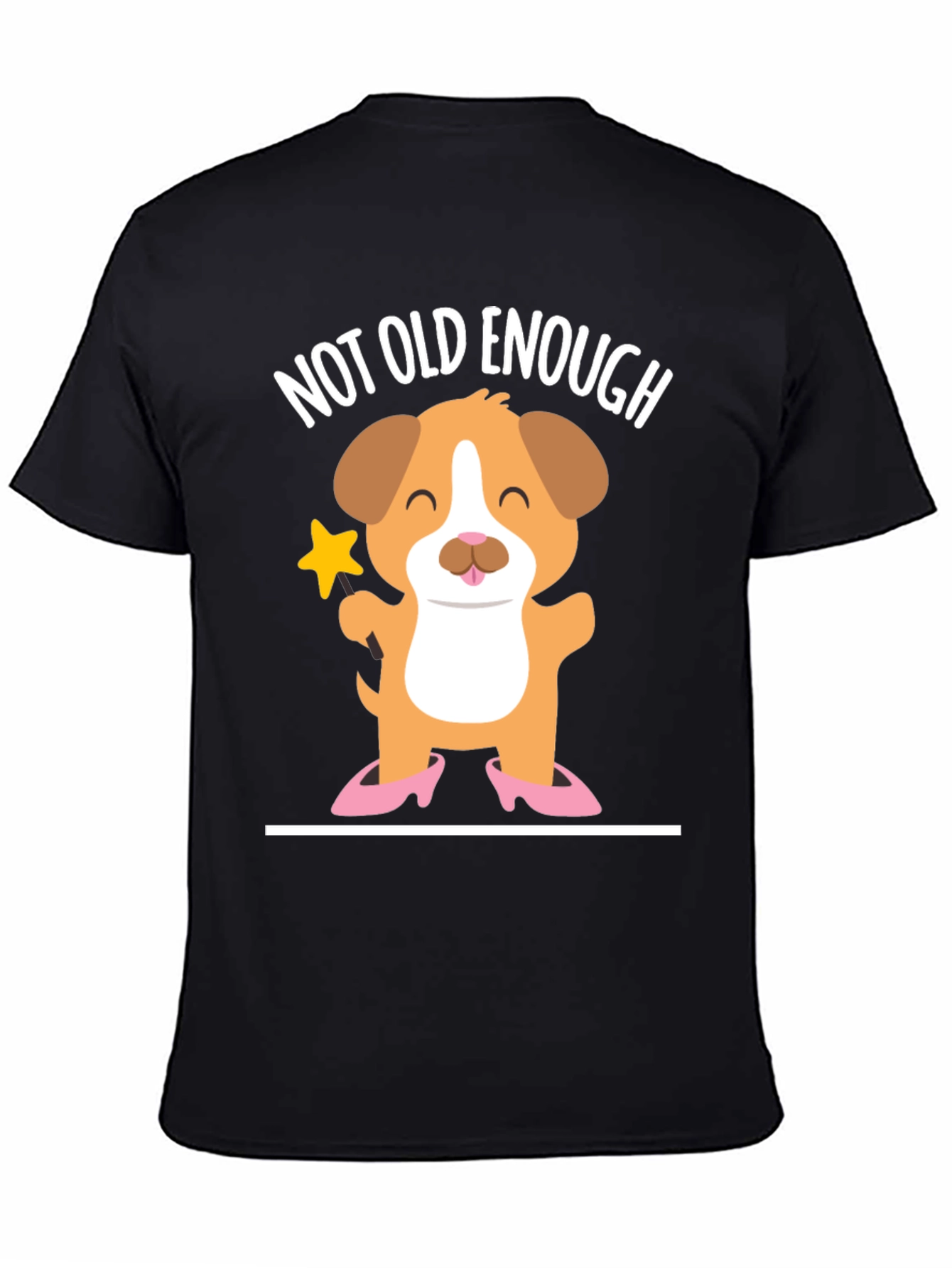 Cute Puppy T-Shirt - Not Old Enough