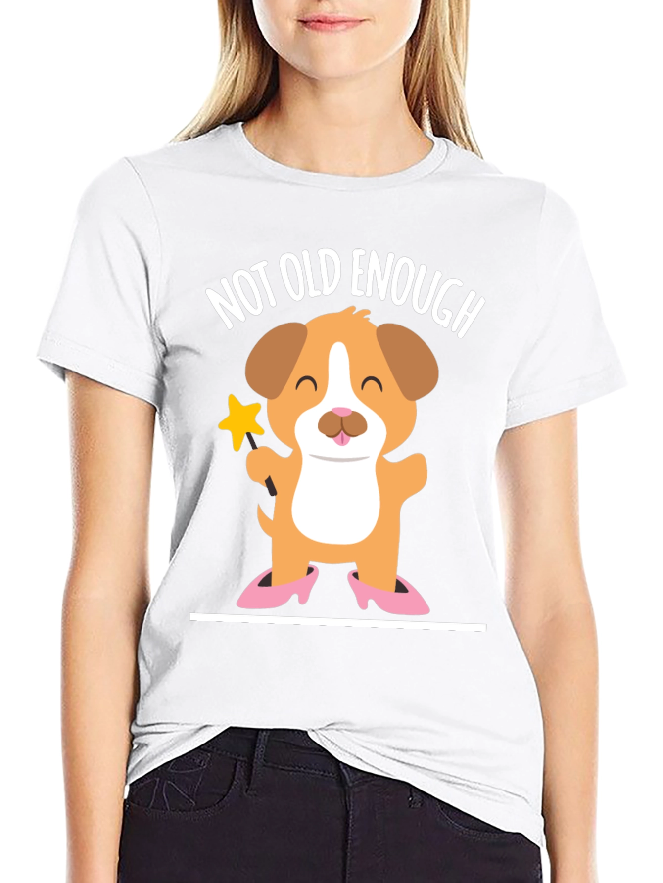 Cute Puppy T-Shirt - Not Old Enough