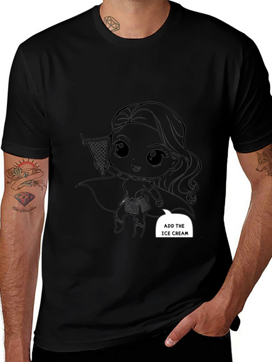 Superhero Girl Black T-Shirt