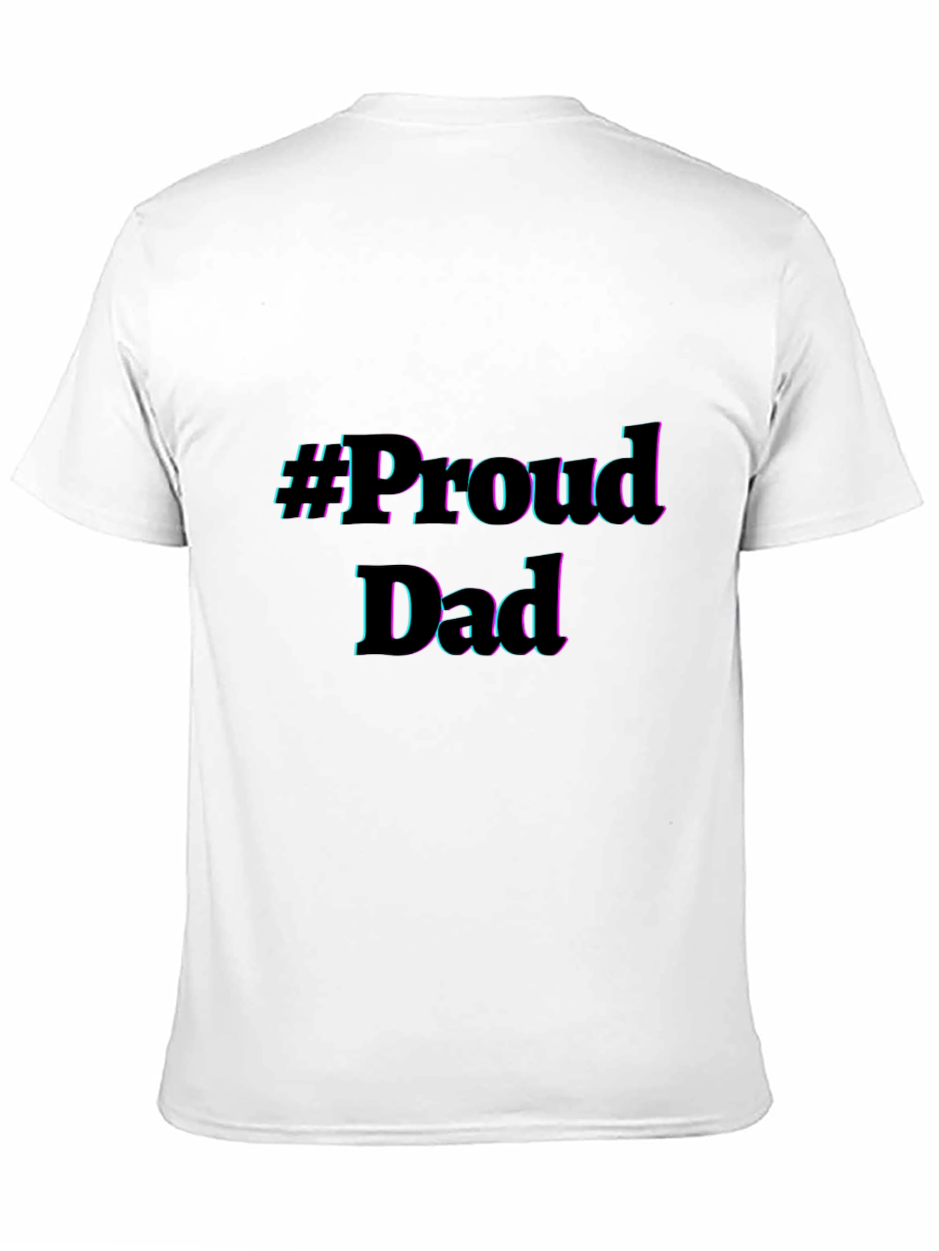Proud Dad Graphic Tee - Black Cotton T-Shirt