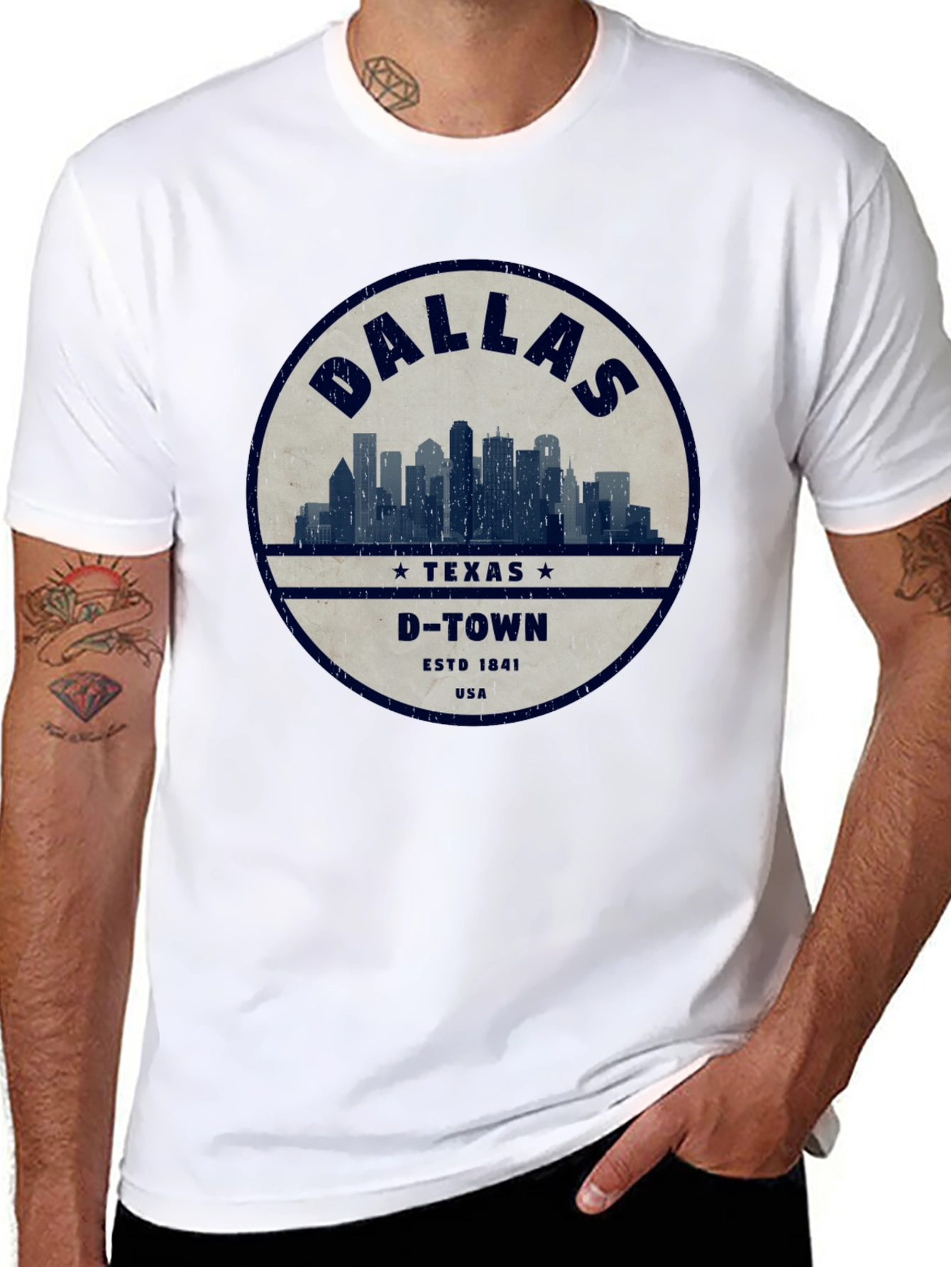 Dallas Texas D-Town Estd 1841 T-Shirt