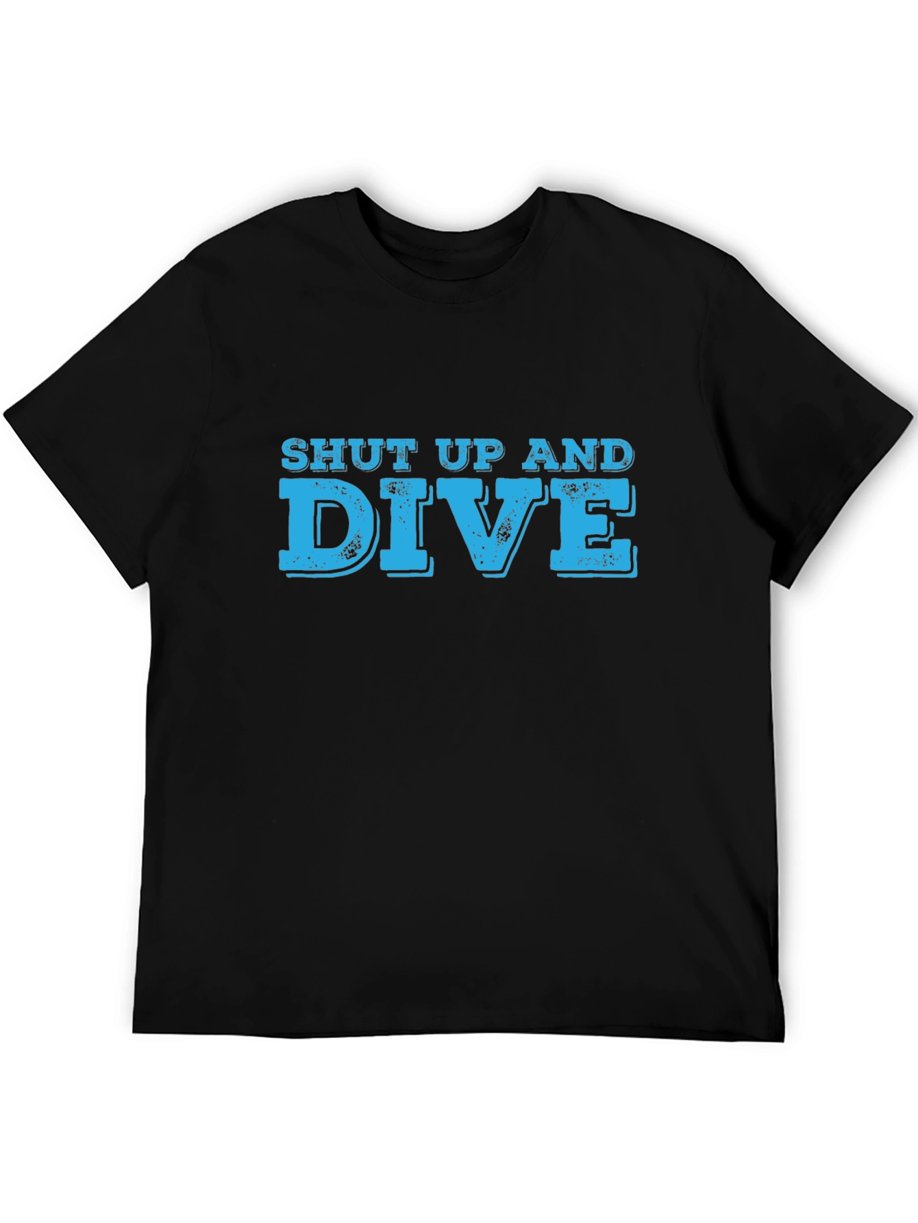 Shut Up and Dive Graphic Tee - Black