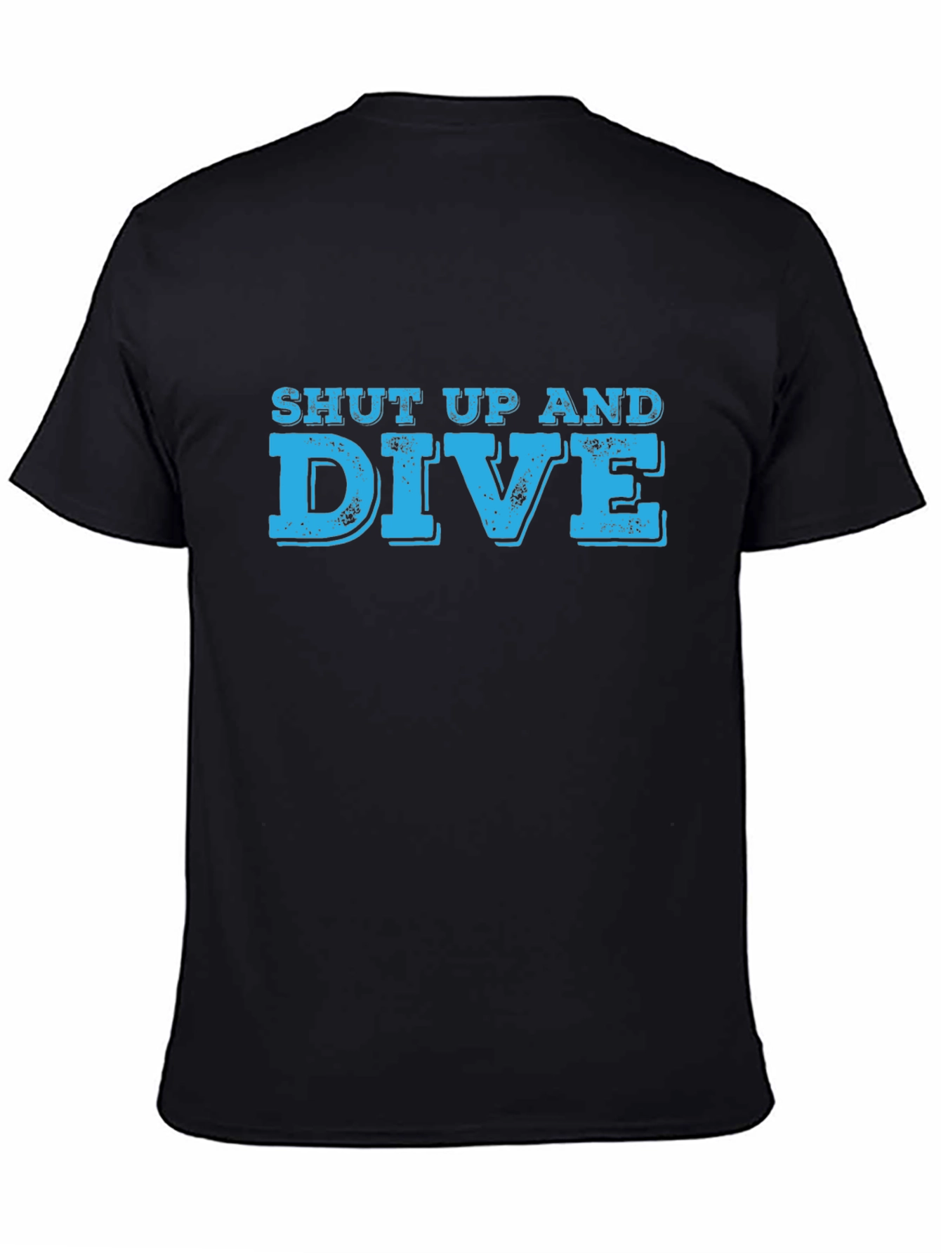 Shut Up and Dive Graphic Tee - Black