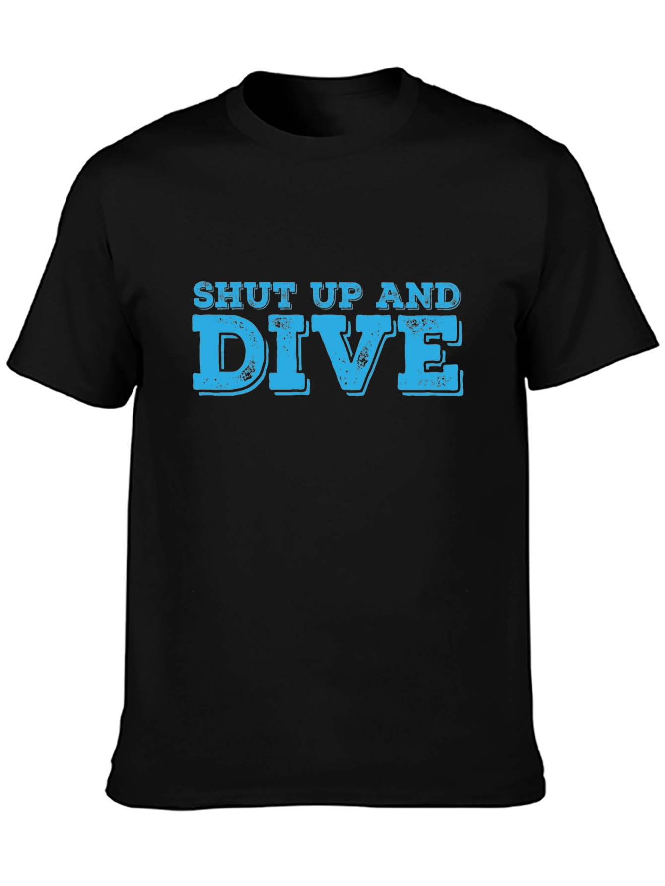 Shut Up and Dive Graphic Tee - Black