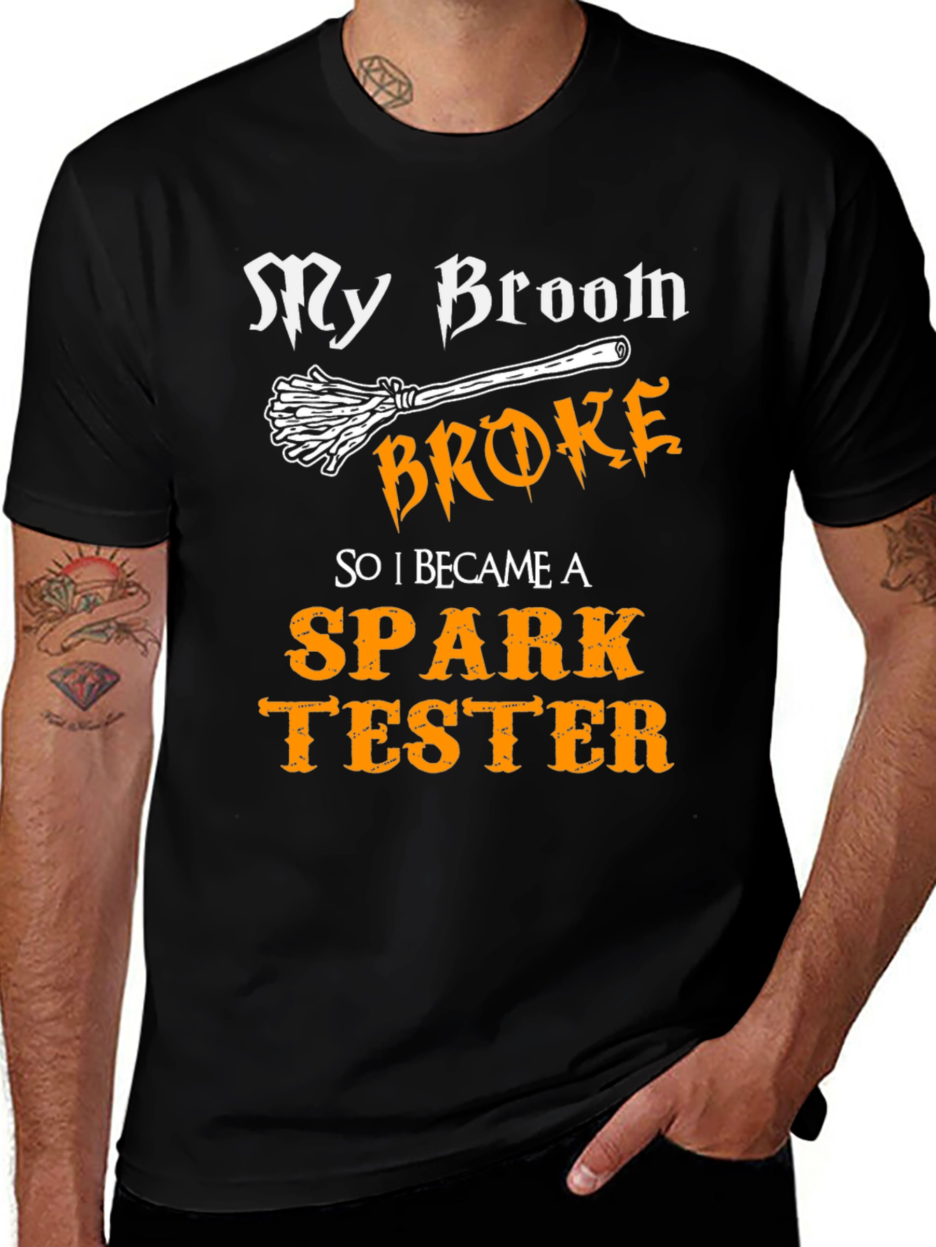Spark Tester Funny Halloween T-Shirt