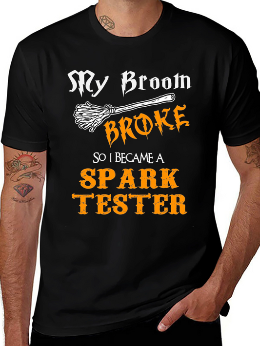 Spark Tester Funny Halloween T-Shirt