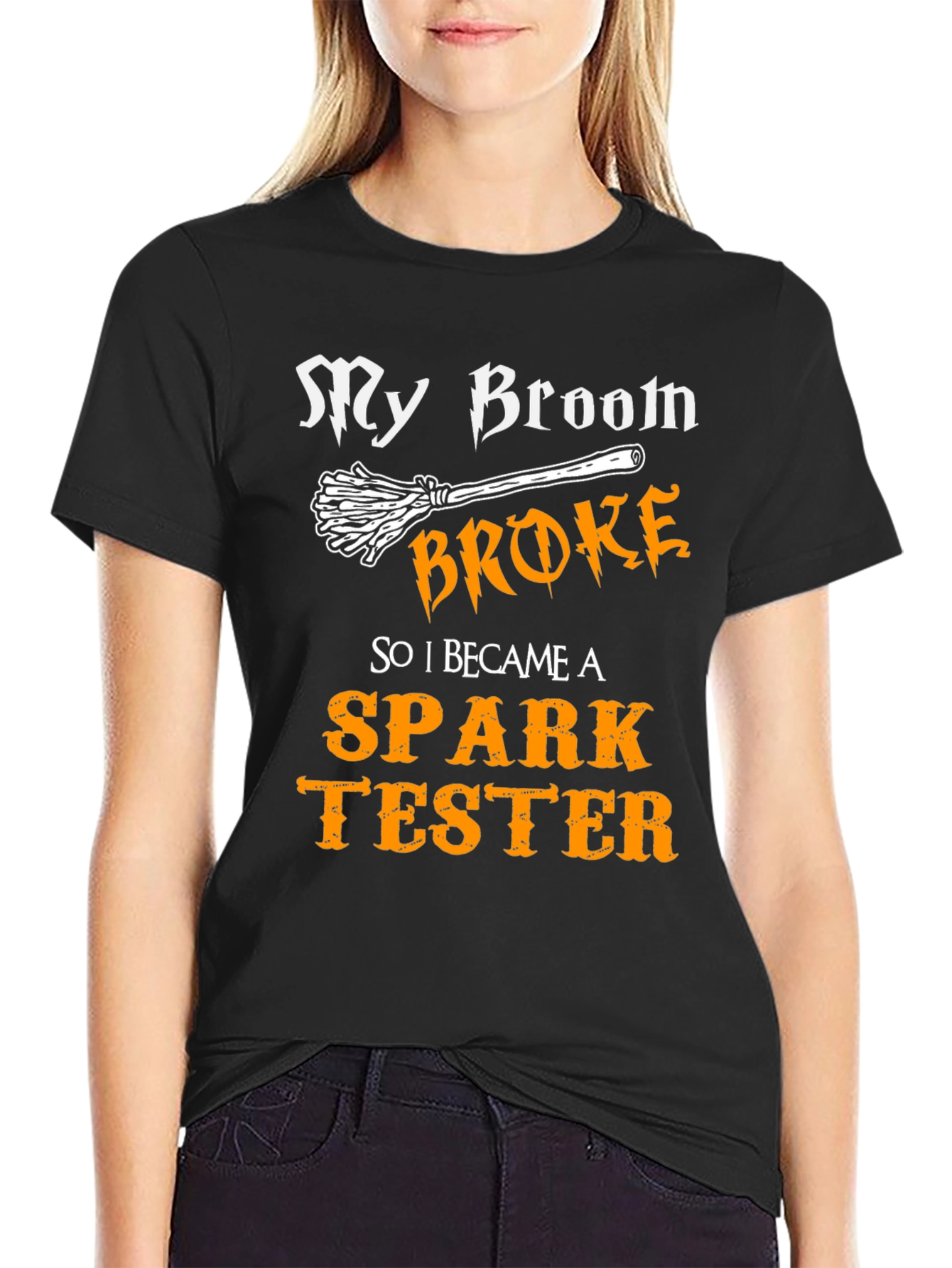 Spark Tester Funny Halloween T-Shirt
