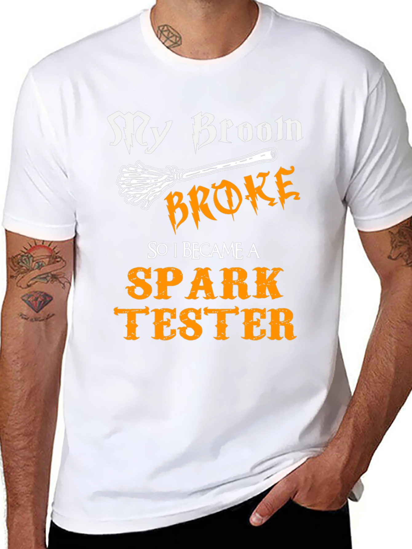 Spark Tester Funny Halloween T-Shirt