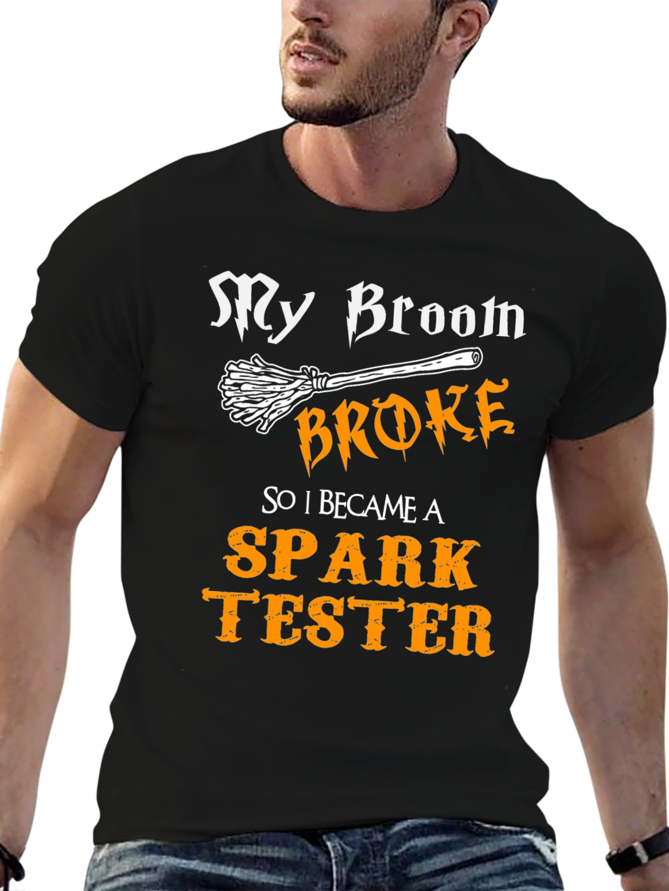 Spark Tester Funny Halloween T-Shirt