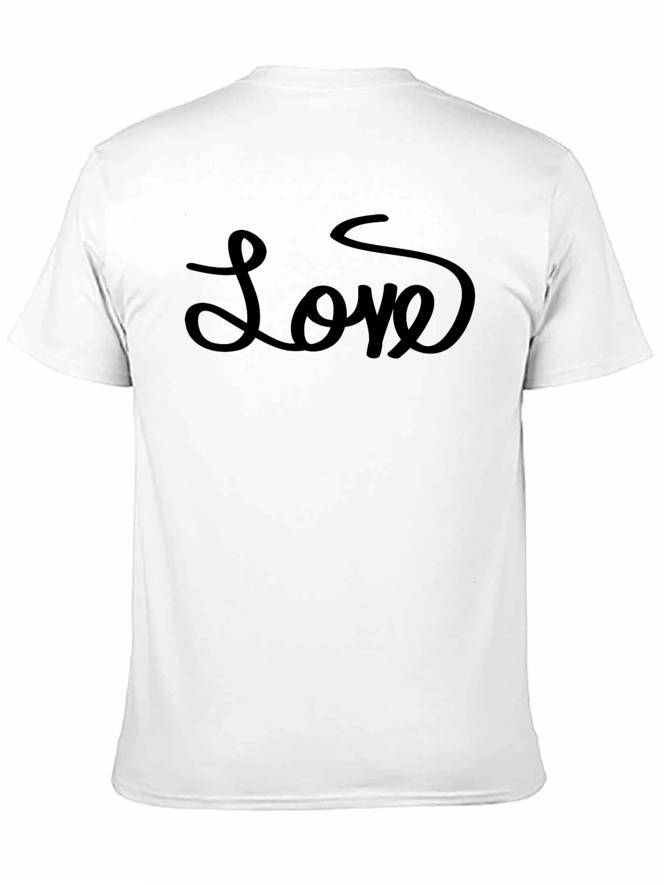 Love Script Black T-Shirt