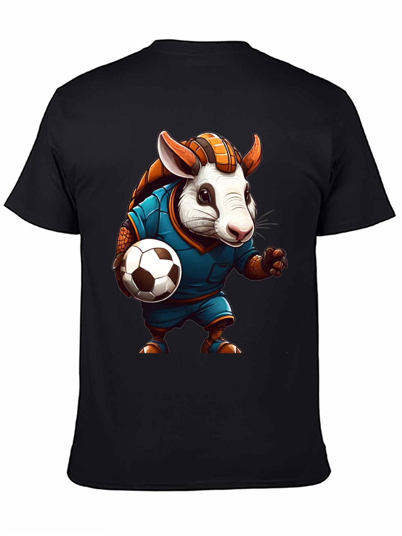 Armadillo Soccer T-Shirt: Playful Animal Design