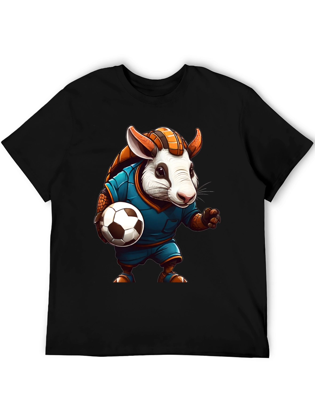 Armadillo Soccer T-Shirt: Playful Animal Design