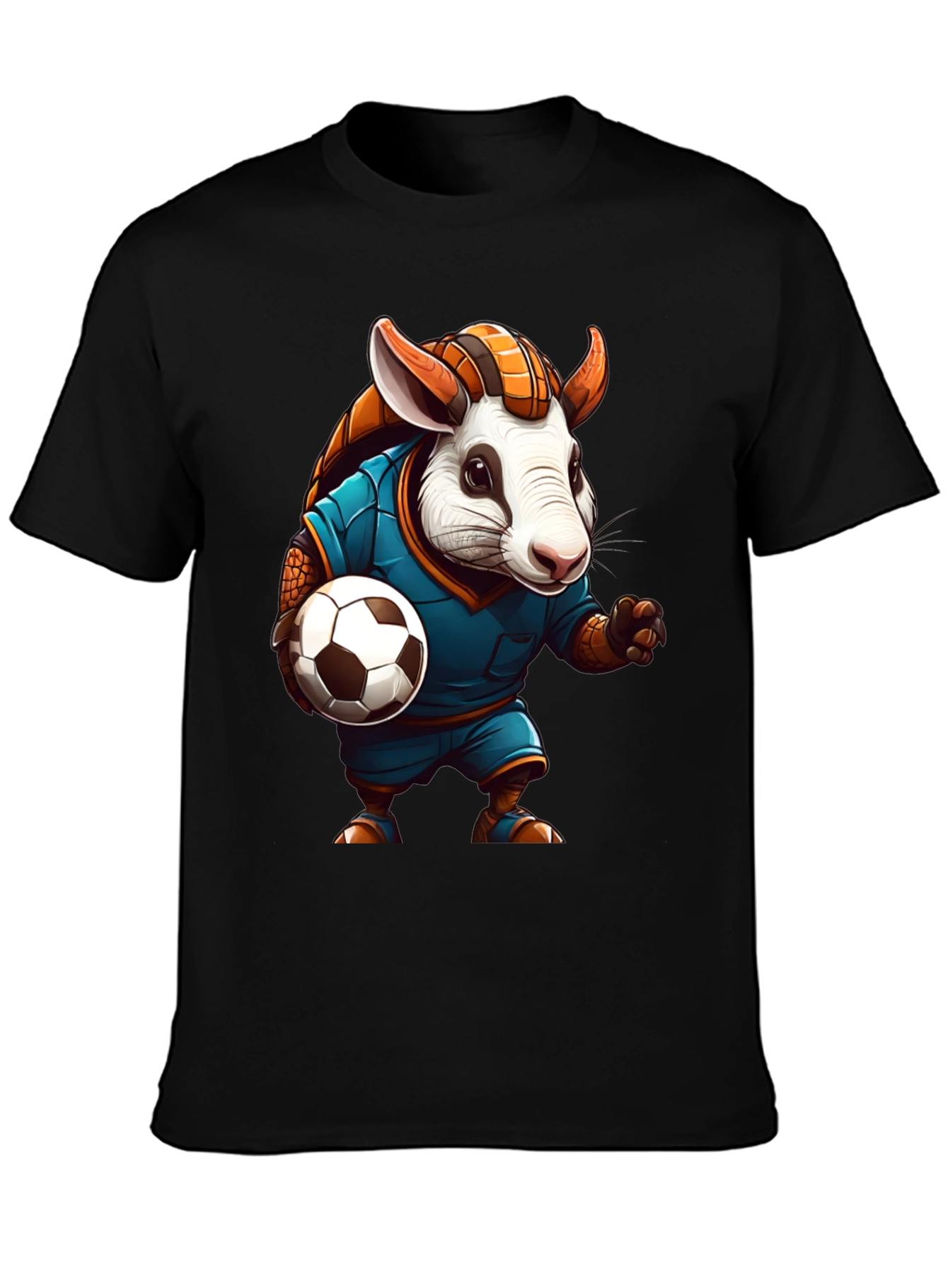 Armadillo Soccer T-Shirt: Playful Animal Design