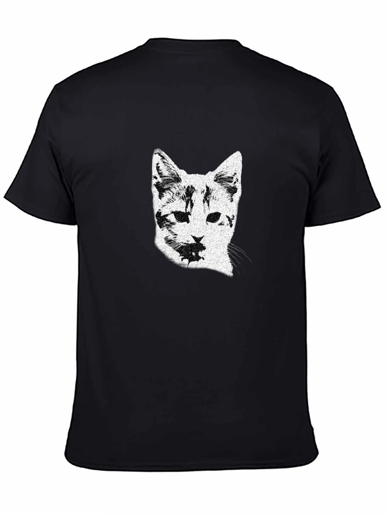 Black Cat Portrait Graphic Tee