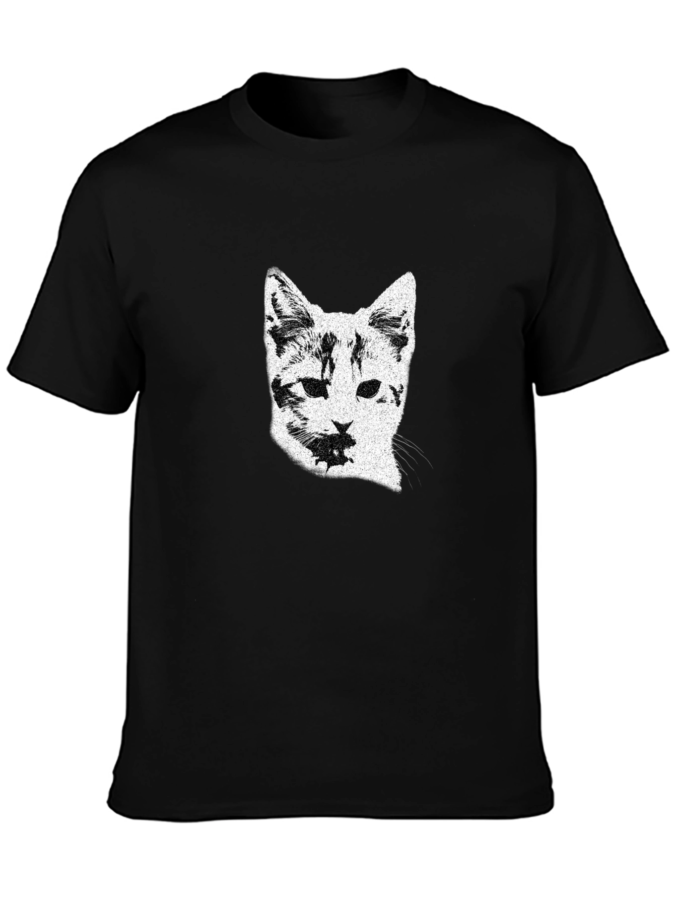 Black Cat Portrait Graphic Tee