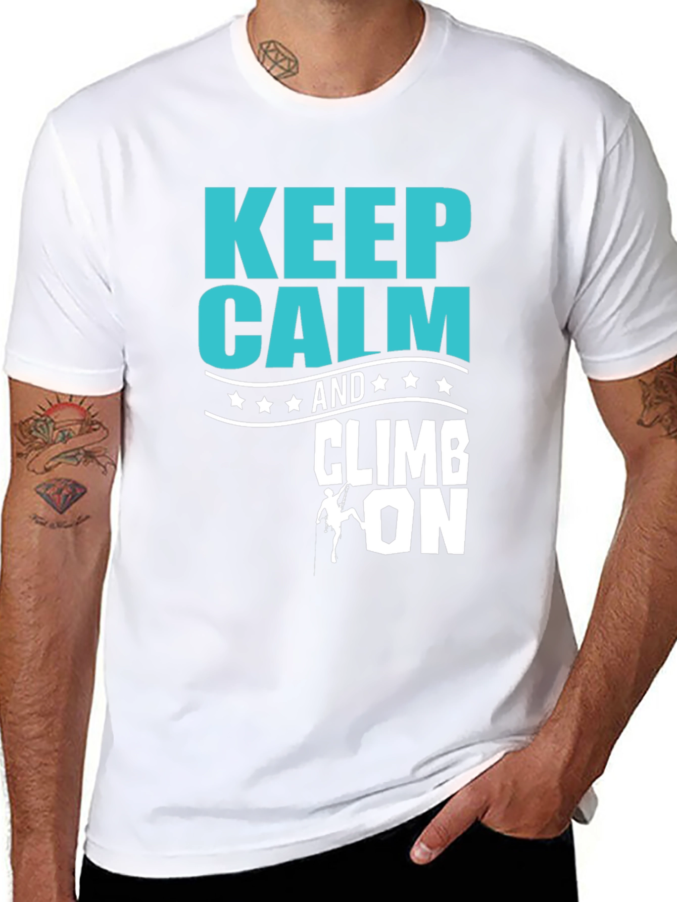 Keep Calm and Climb On Graphic T-Shirt