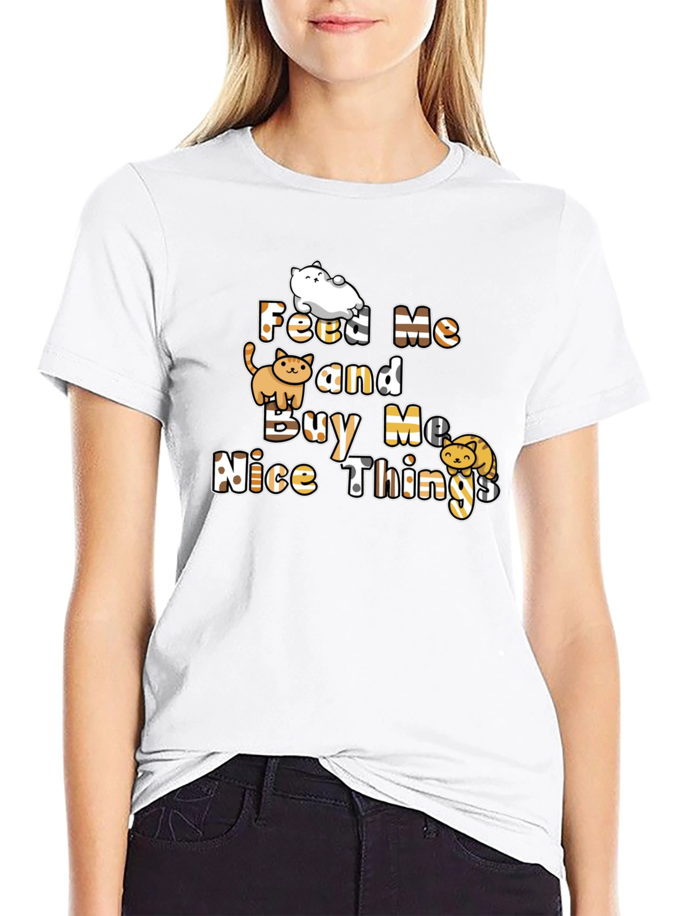 Feed Me Cats Graphic T-Shirt