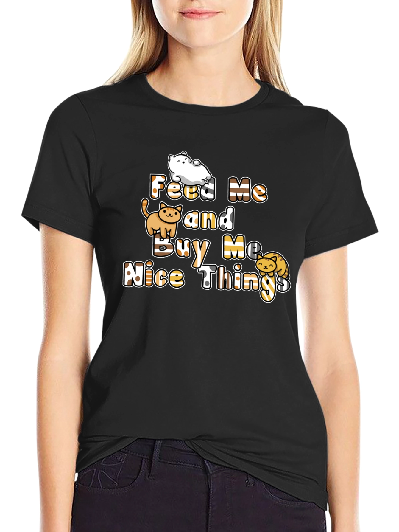 Feed Me Cats Graphic T-Shirt