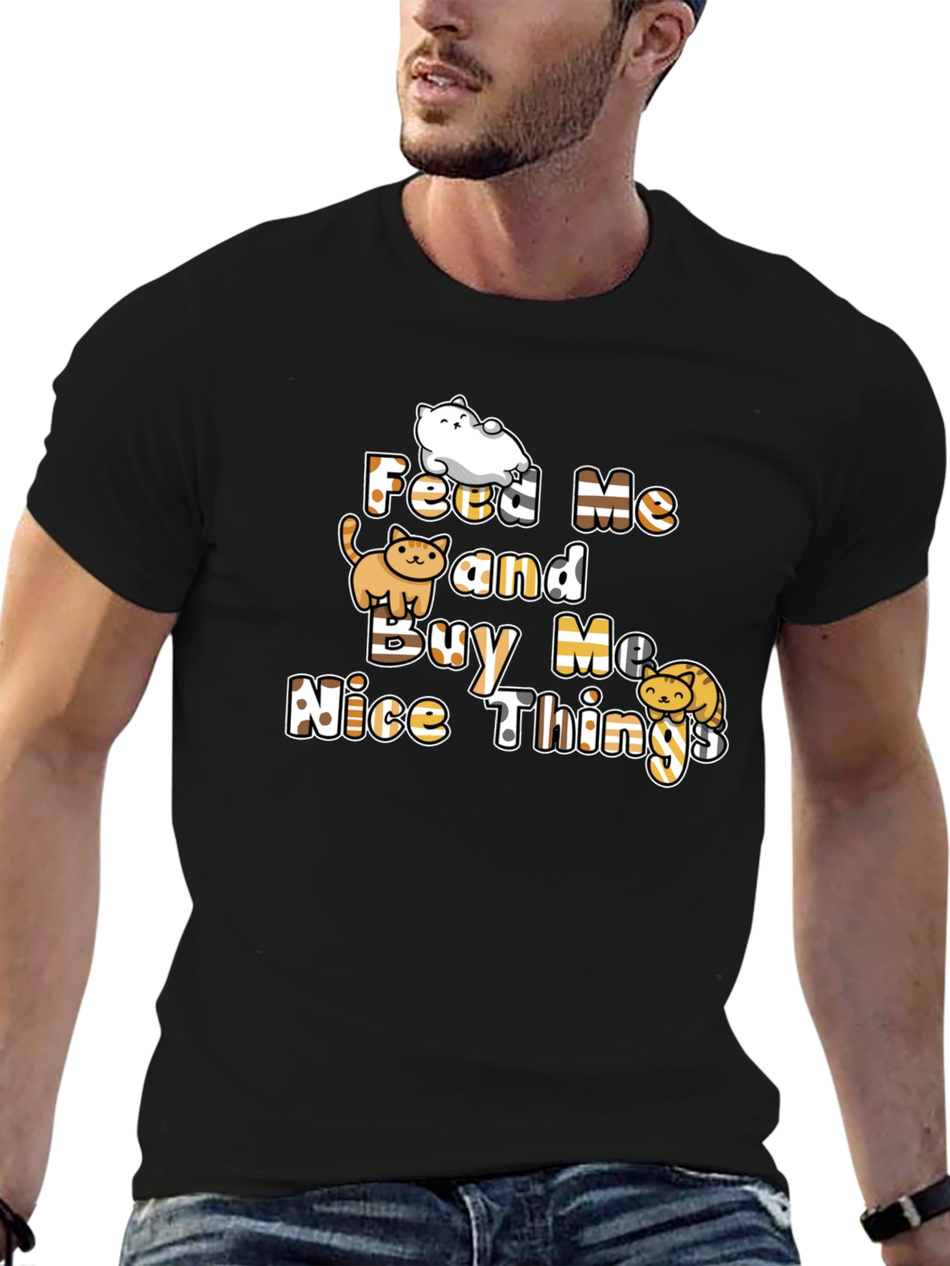 Feed Me Cats Graphic T-Shirt