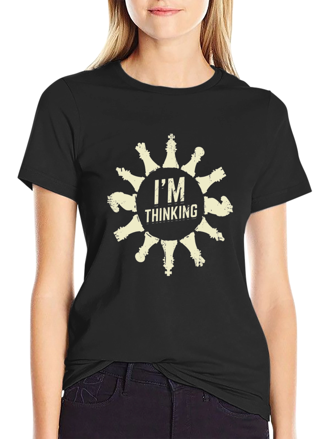 Im Thinking Chess Piece Graphic T-Shirt