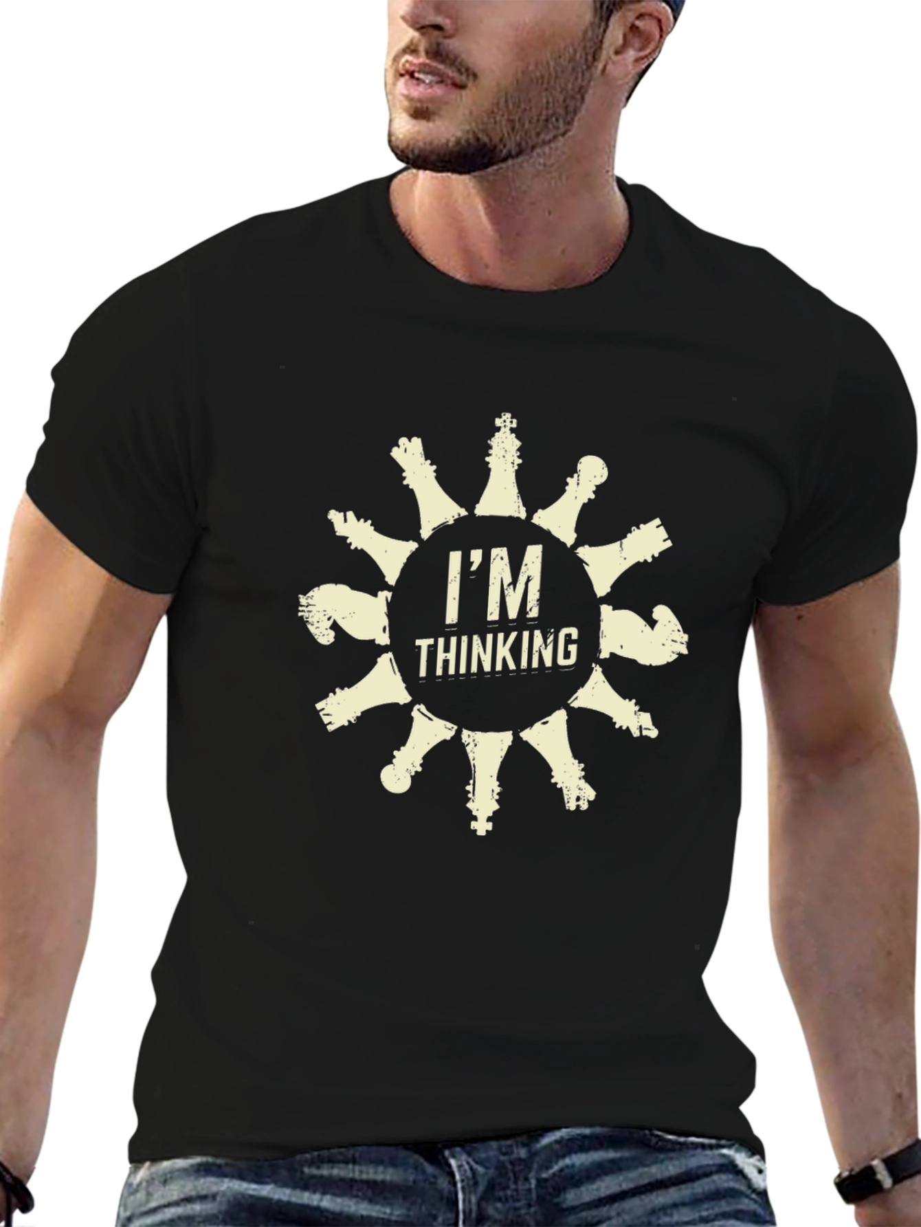 Im Thinking Chess Piece Graphic T-Shirt